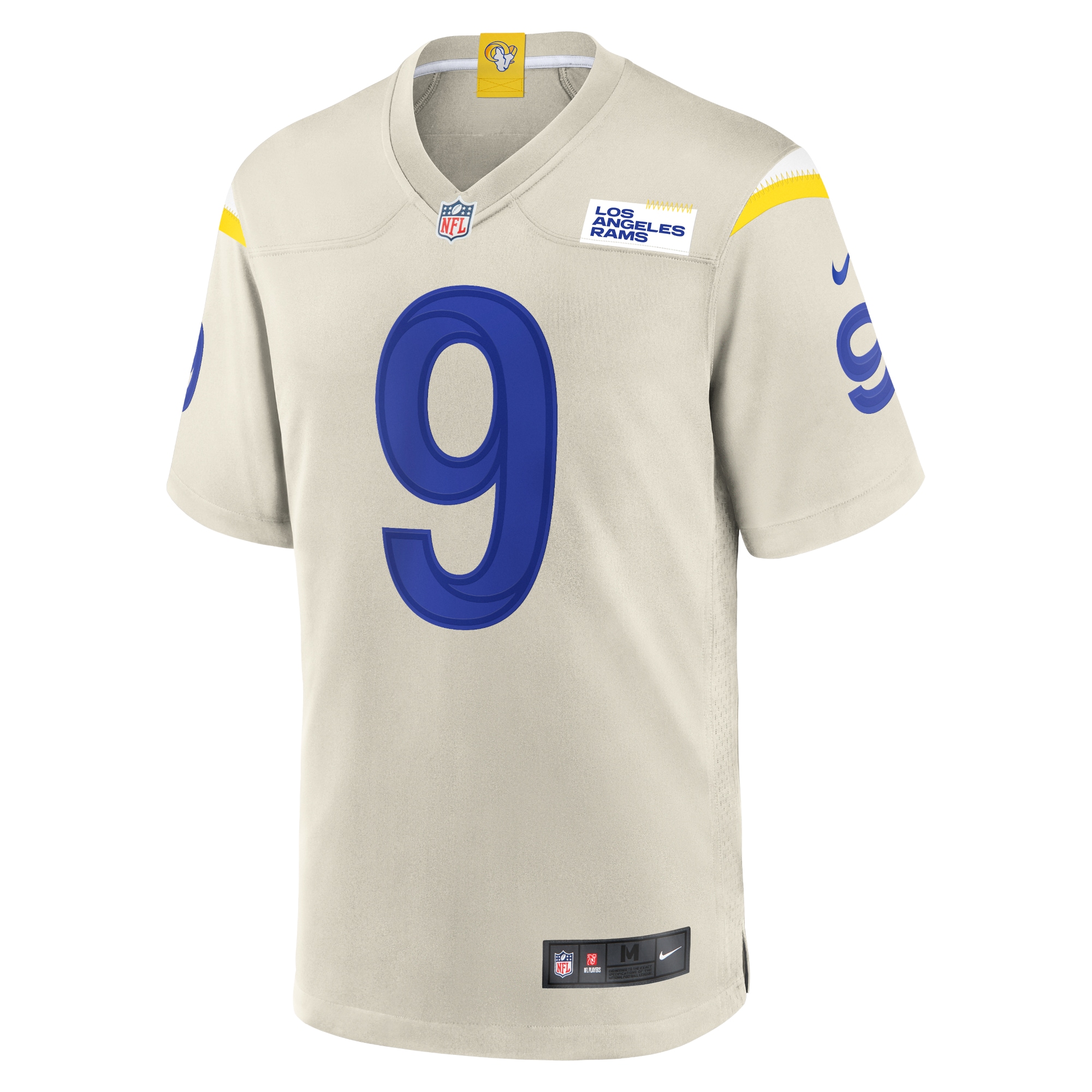 Matthew Stafford Los Angeles RamsPlayer Game Jersey - Bone