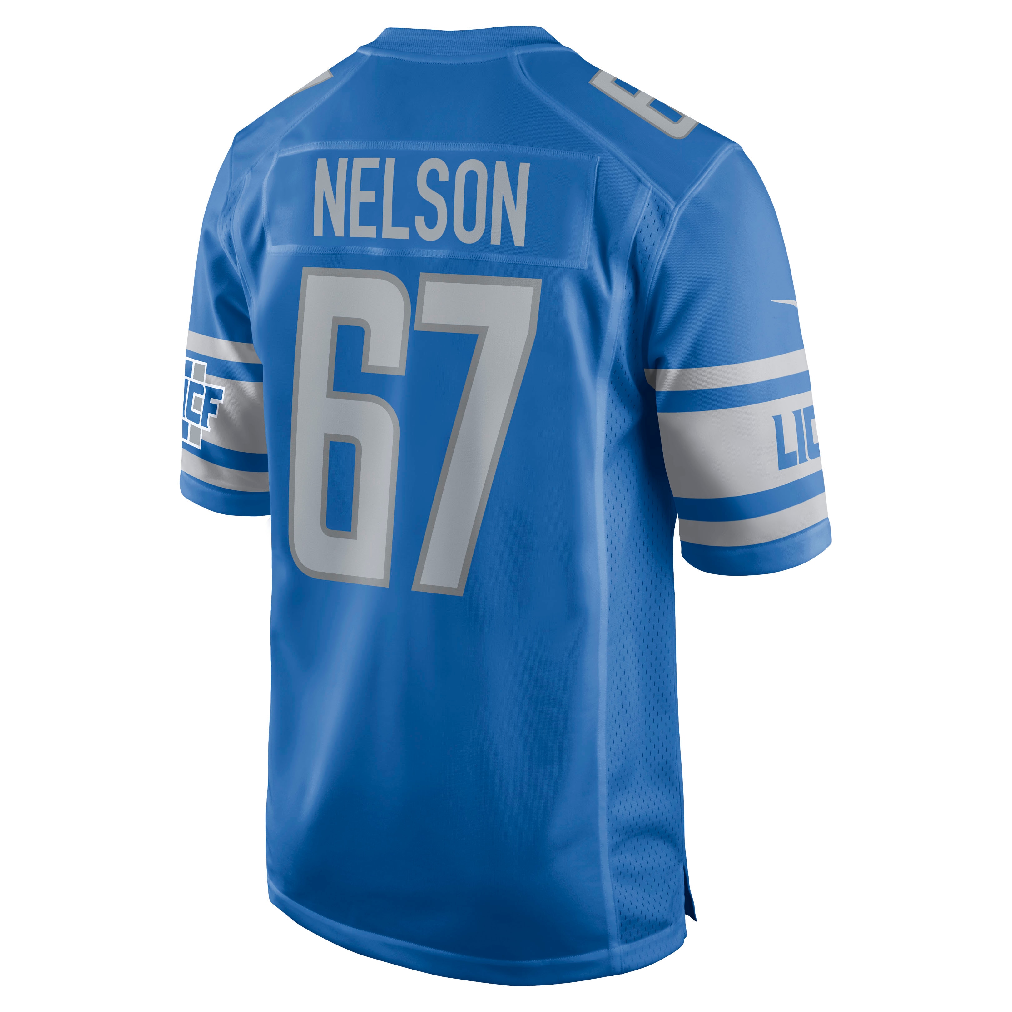 Matt Nelson Detroit LionsGame Jersey - Blue