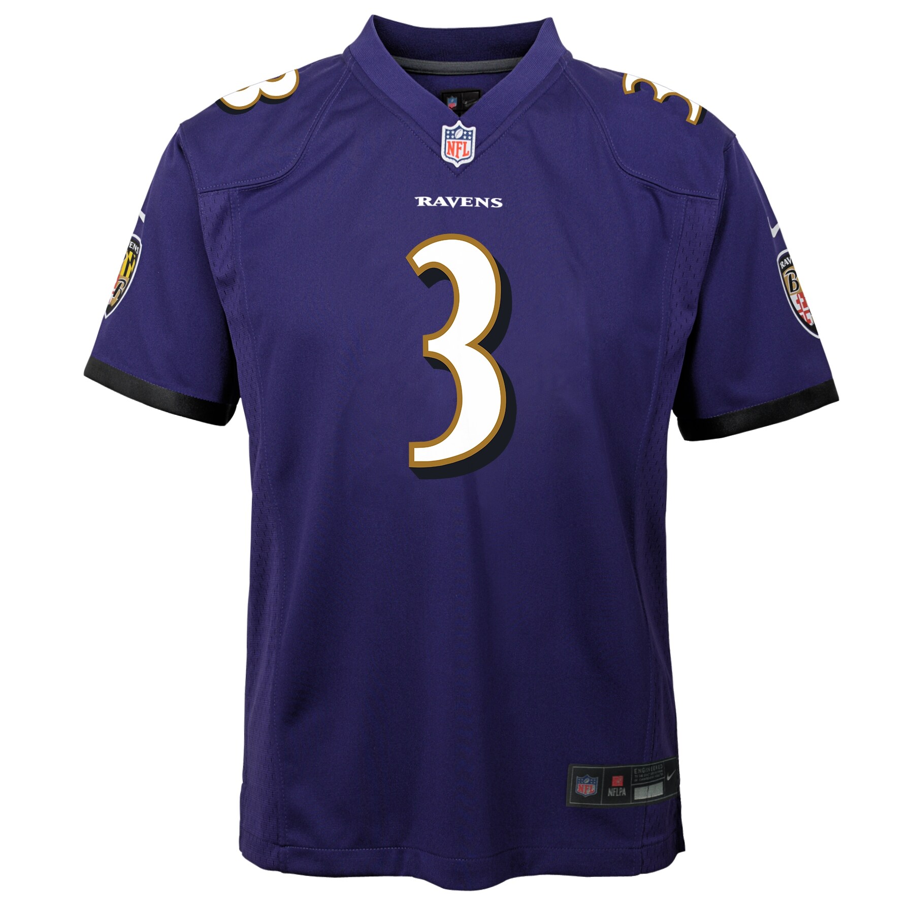 Odell Beckham Jr. Baltimore RavensYouth Game Jersey - Purple