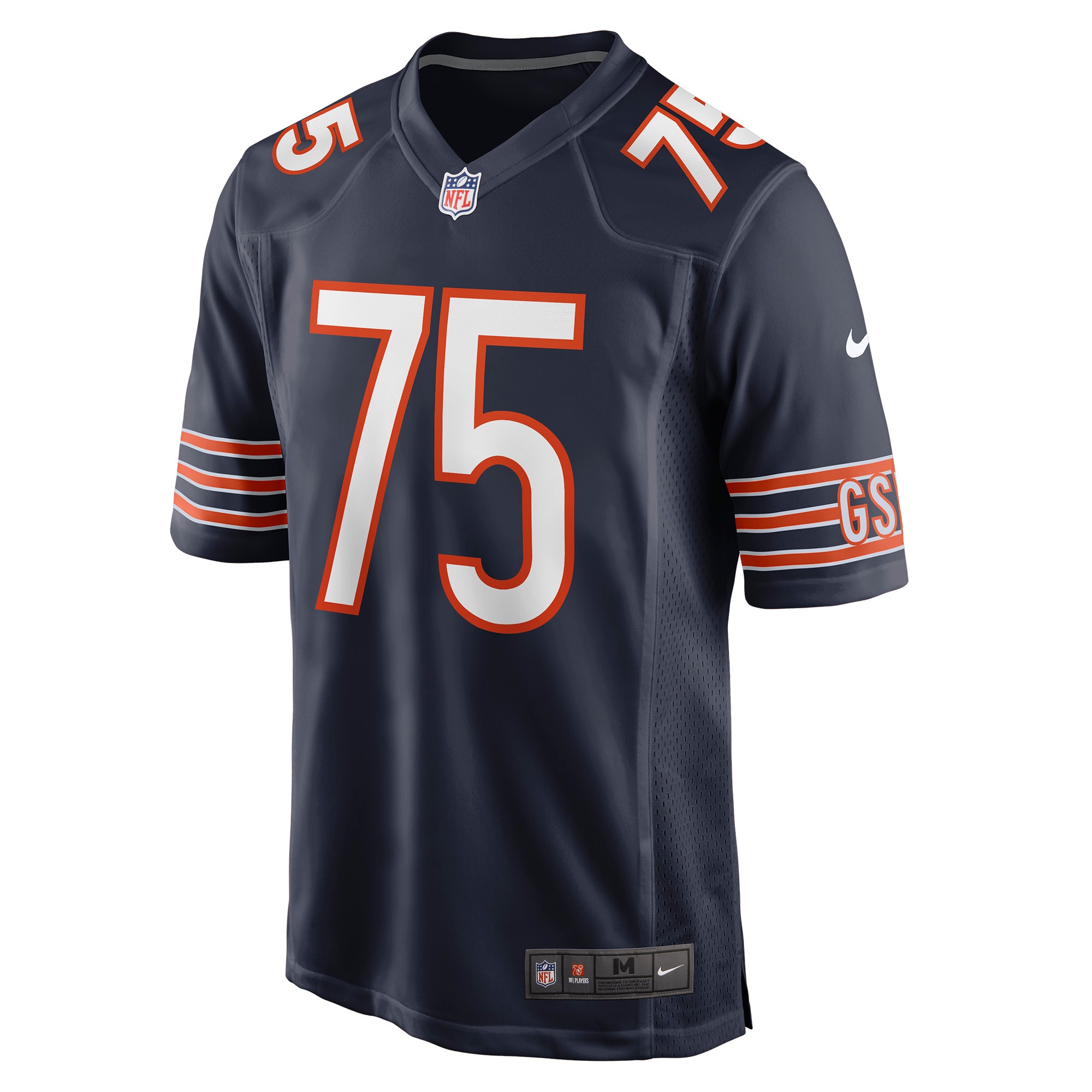 Larry Borom Chicago BearsGame Jersey - Navy