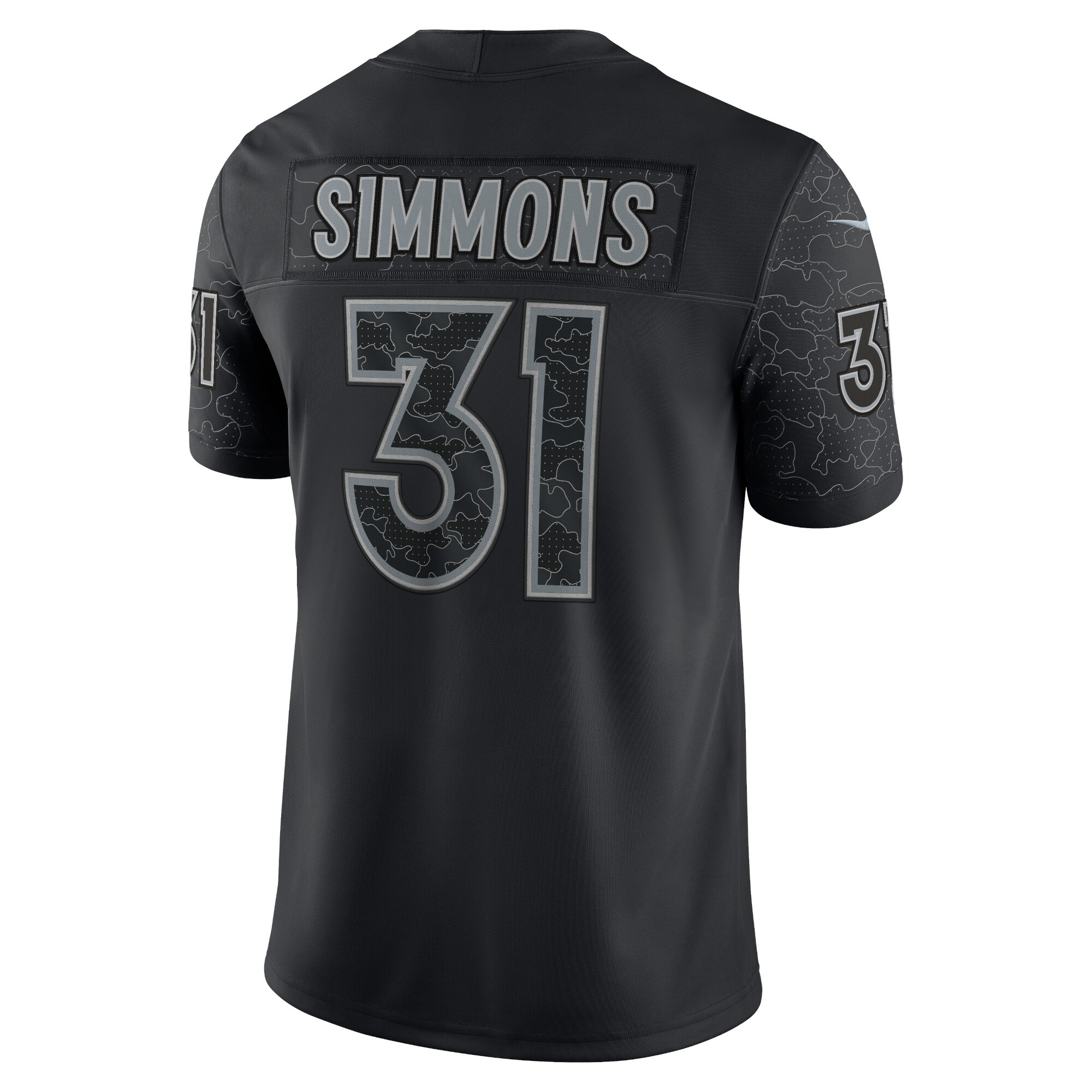Justin Simmons Denver BroncosRFLCTV Limited Jersey - Black