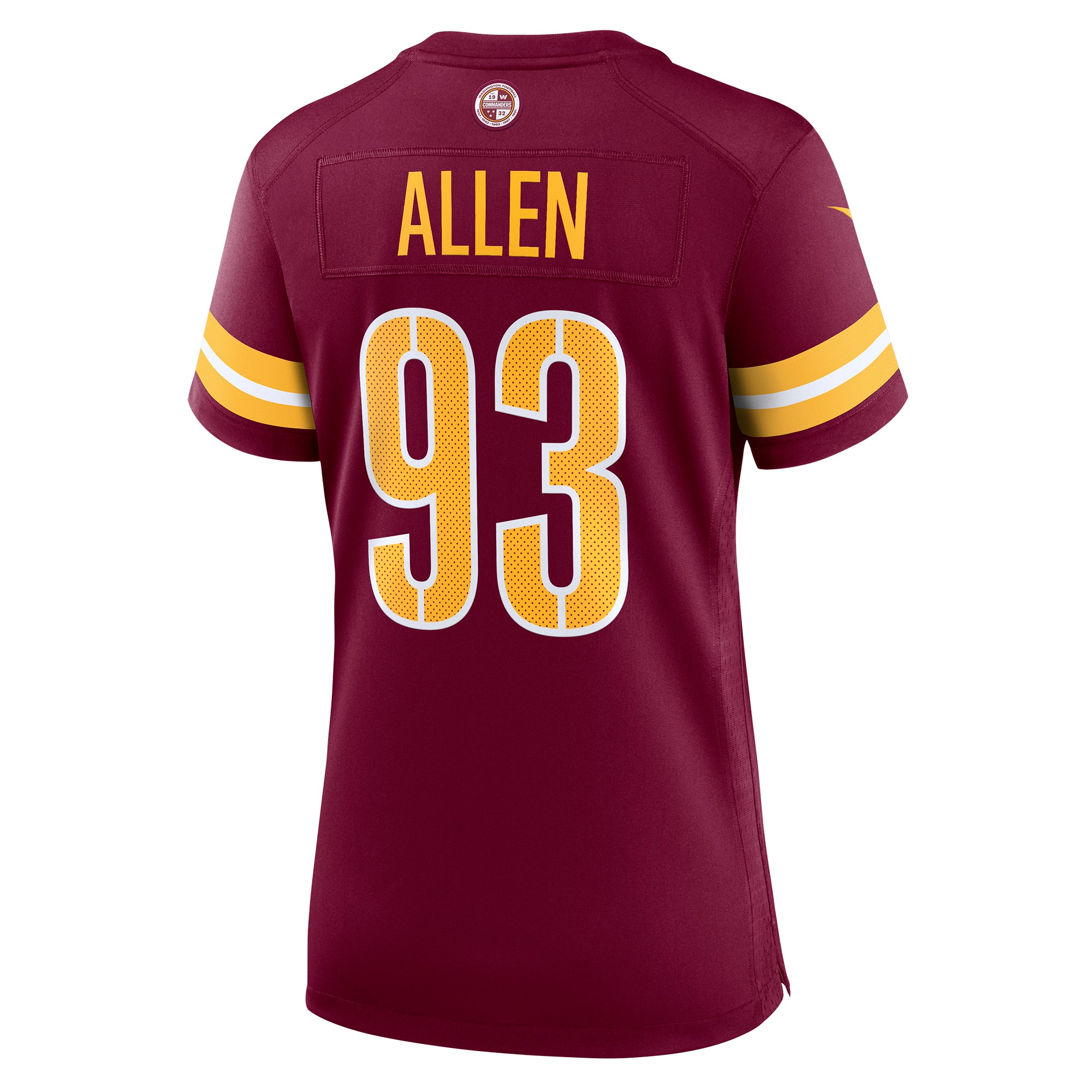 Jonathan Allen Washington Commanders Women's Player Game Jersey - Burgundy