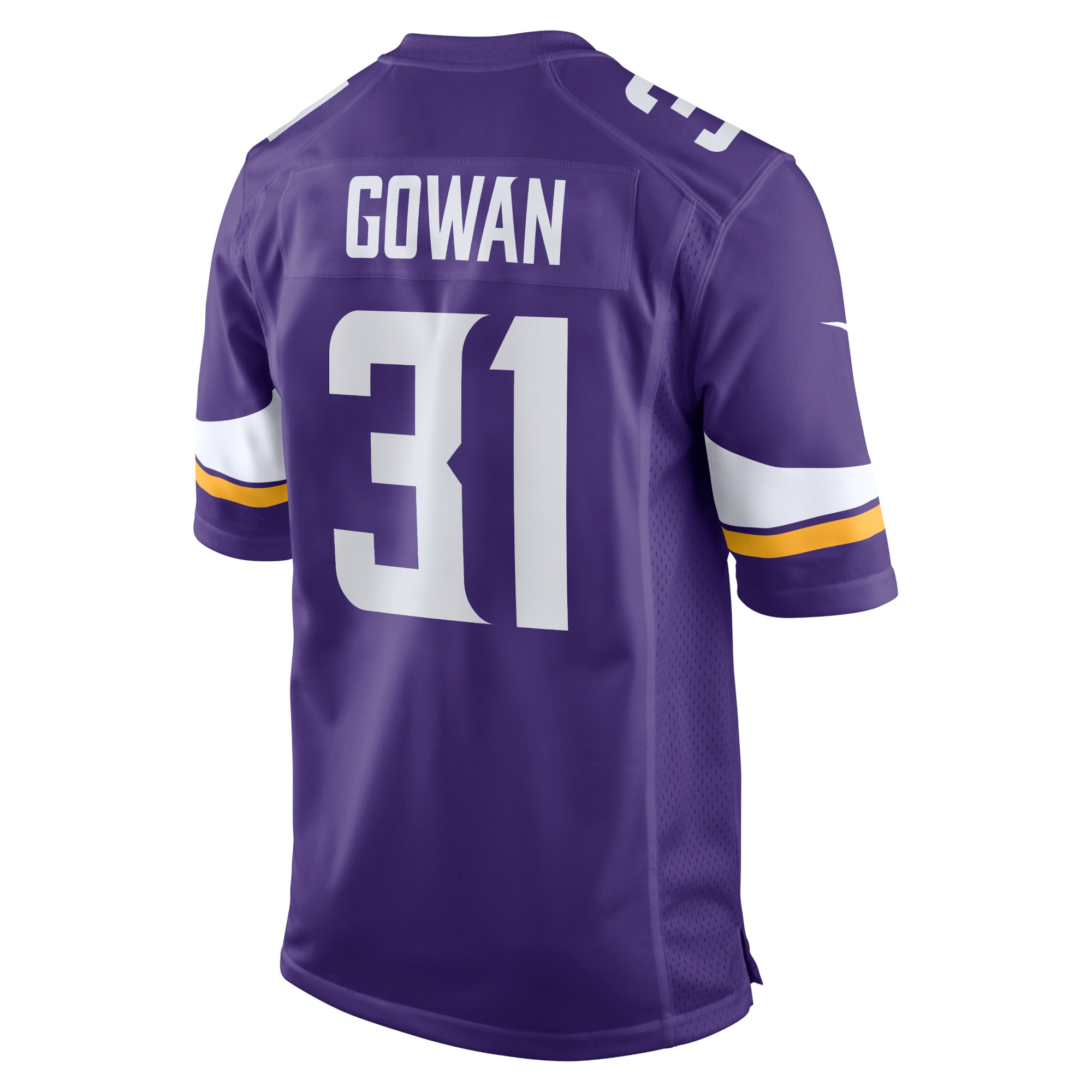 Tay Gowan Minnesota VikingsHome Game Player Jersey - Purple