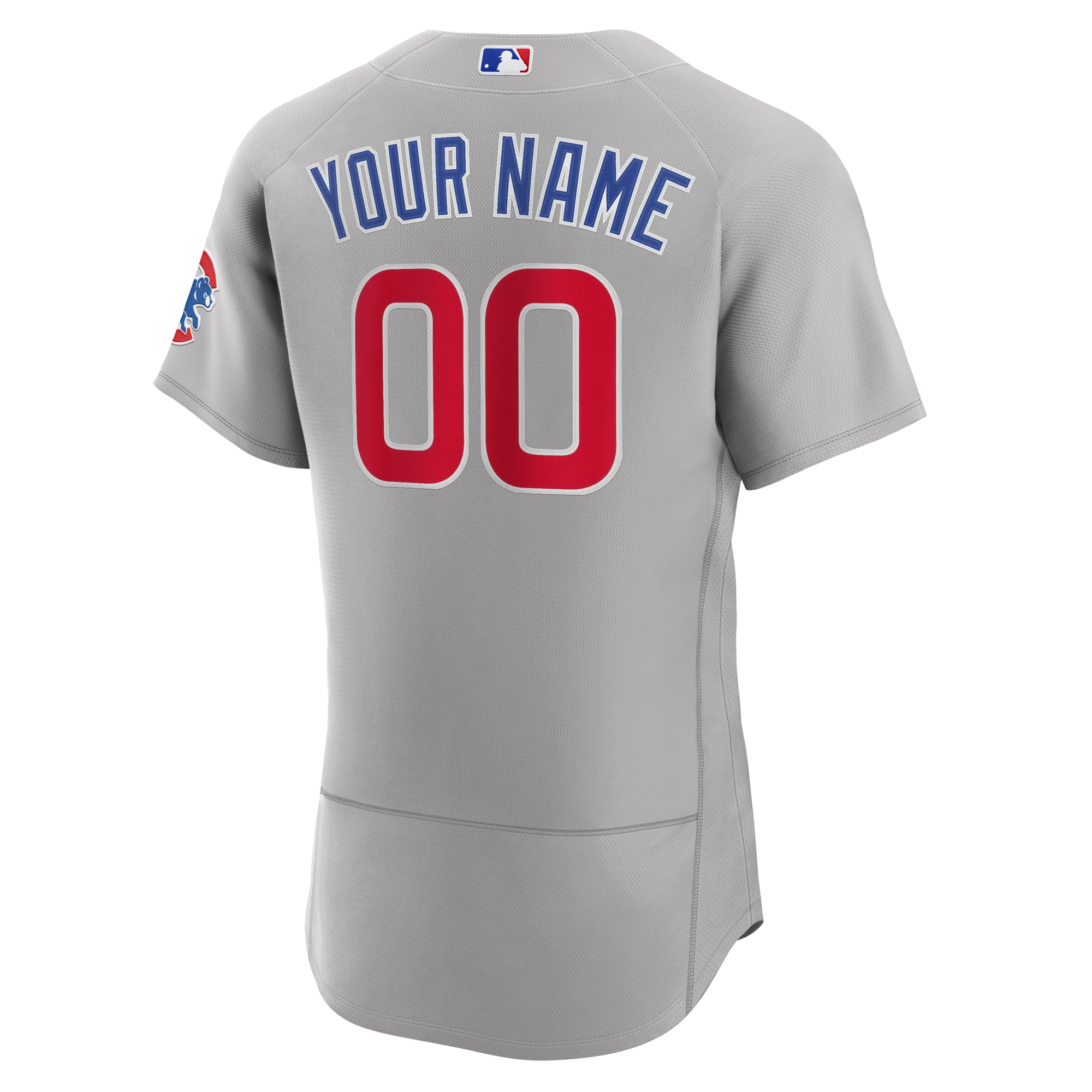 Chicago CubsRoad Authentic Custom Jersey - Gray