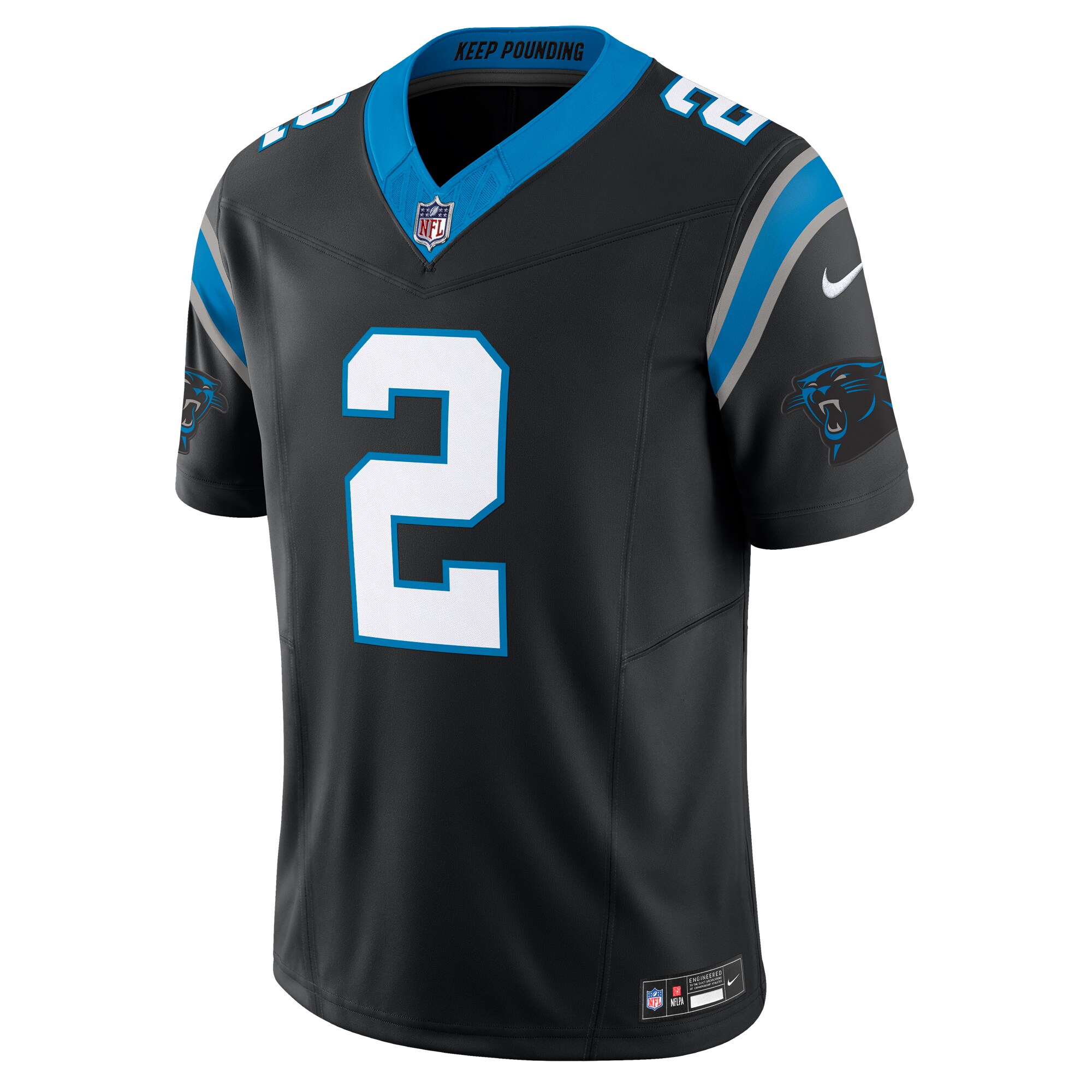 D.J. Moore Carolina PanthersVapor F.U.S.E. Limited Jersey - Black