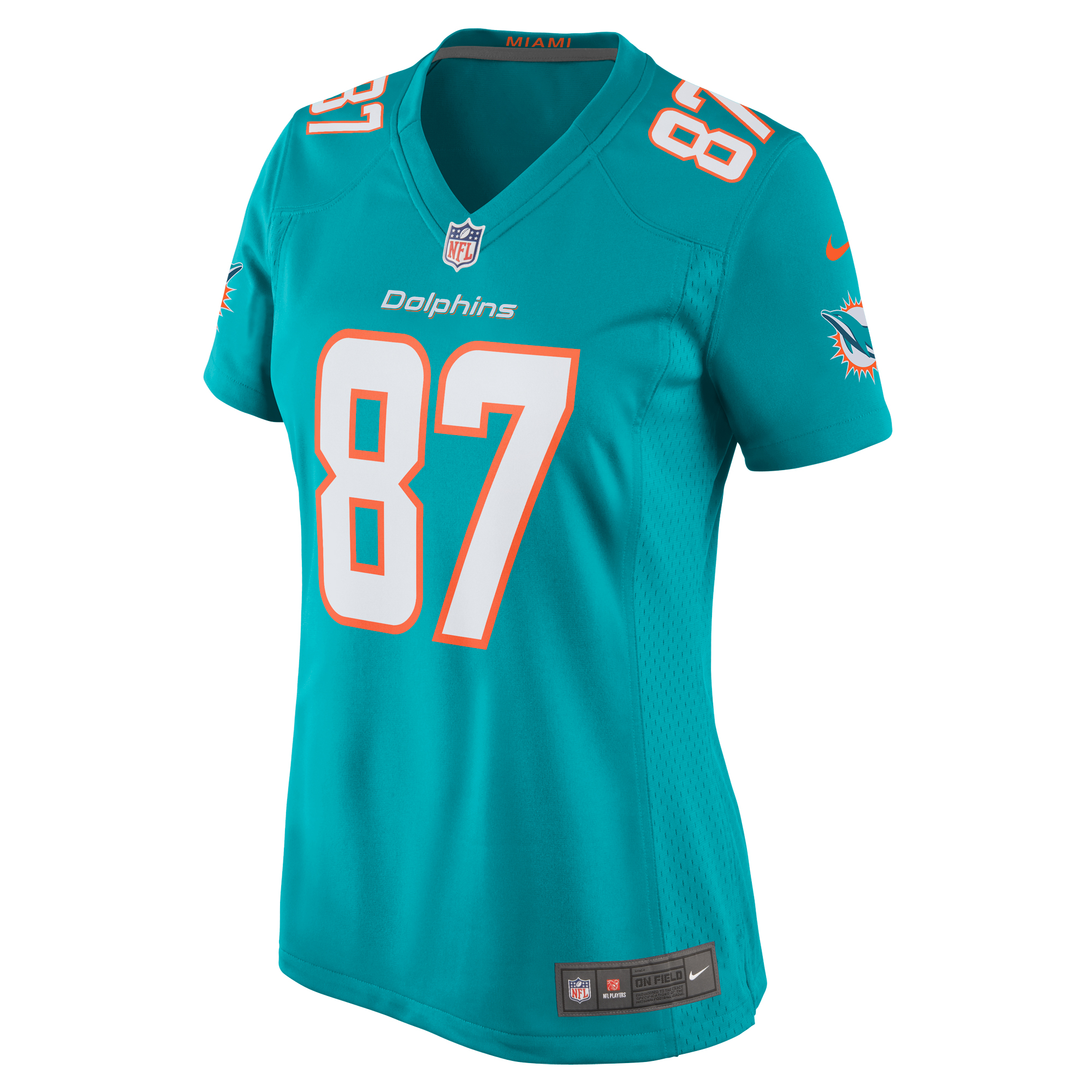 DaeSean Hamilton Miami Dolphins Women's Home Game Player Jersey - Aqua