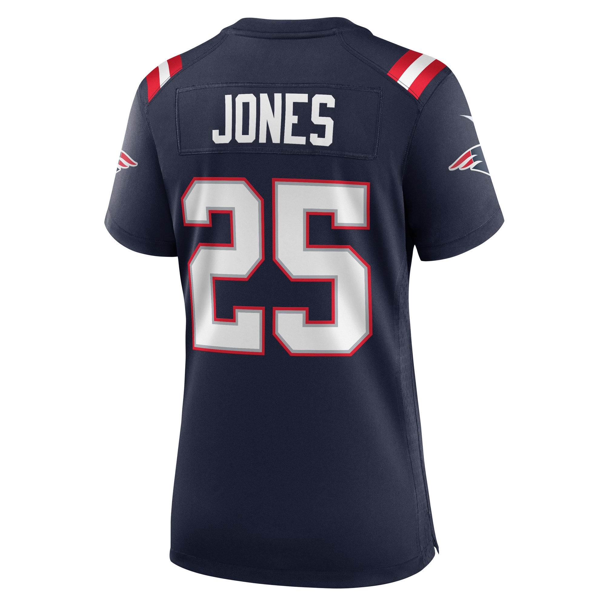 Marcus Jones New England Patriots Women's Game Player Jersey - Navy