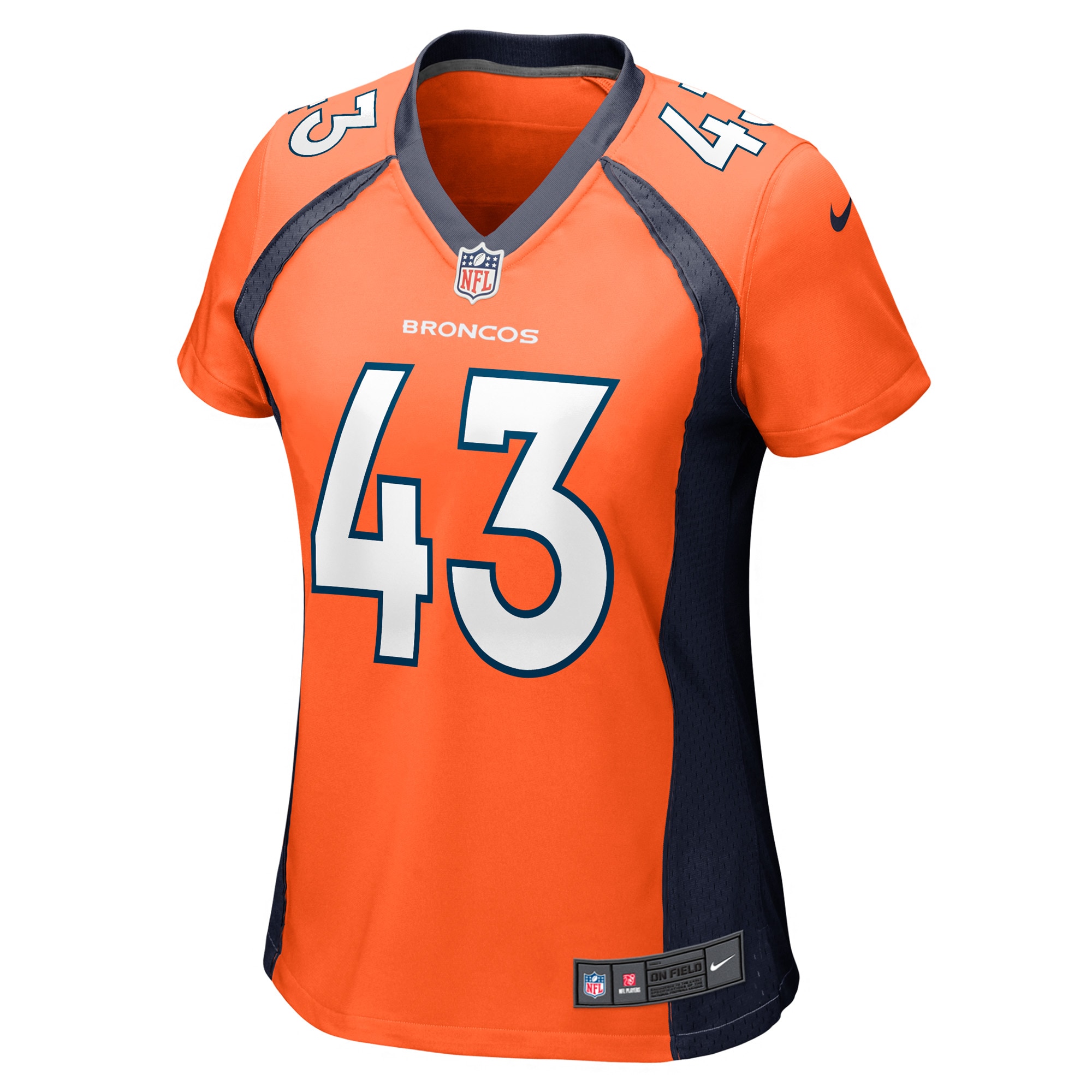 Kana'i Mauga Denver Broncos Women's Game Player Jersey - Orange