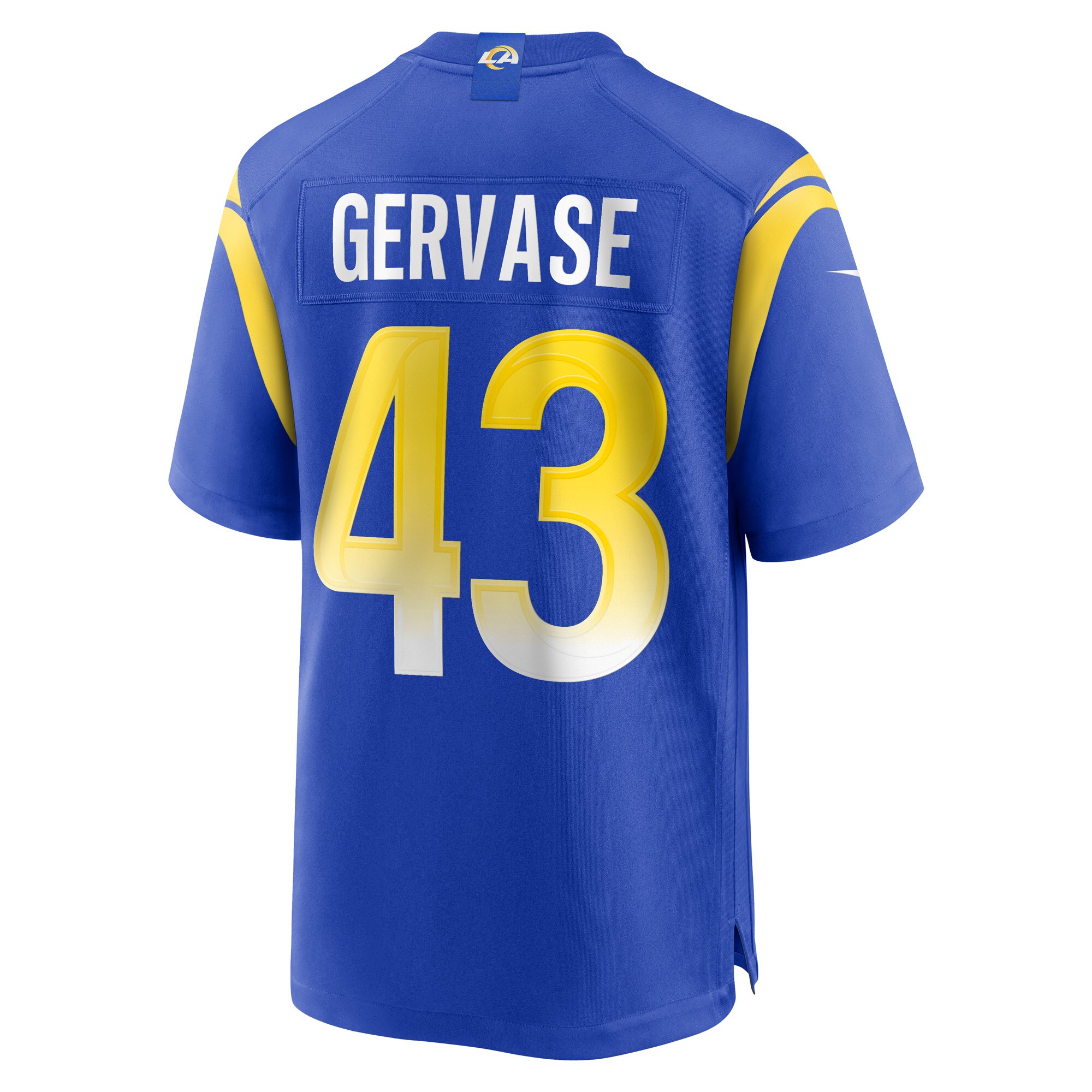 Jake Gervase Los Angeles RamsGame Player Jersey - Royal