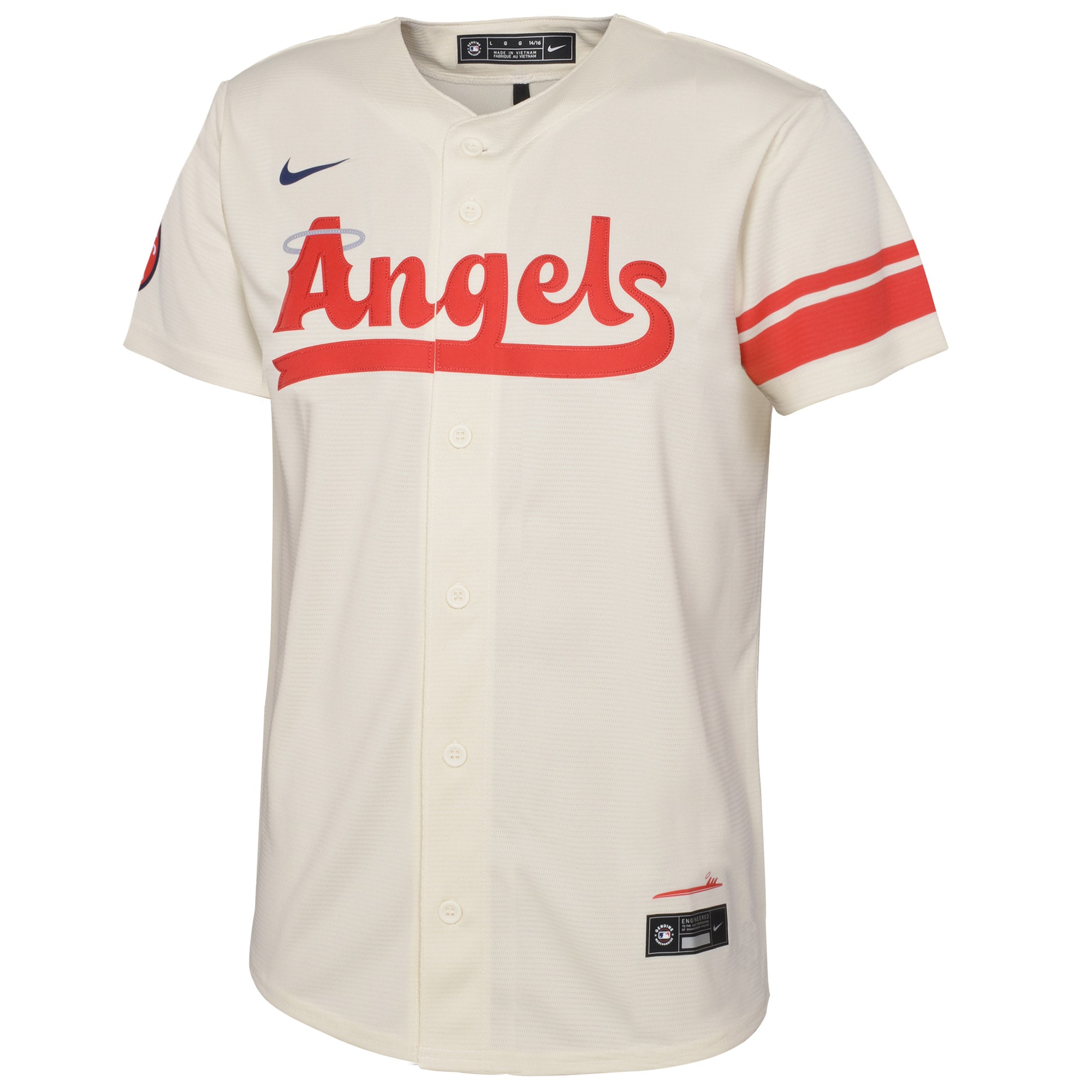 Los Angeles AngelsYouth 2022 City Connect Replica Team Jersey - Cream