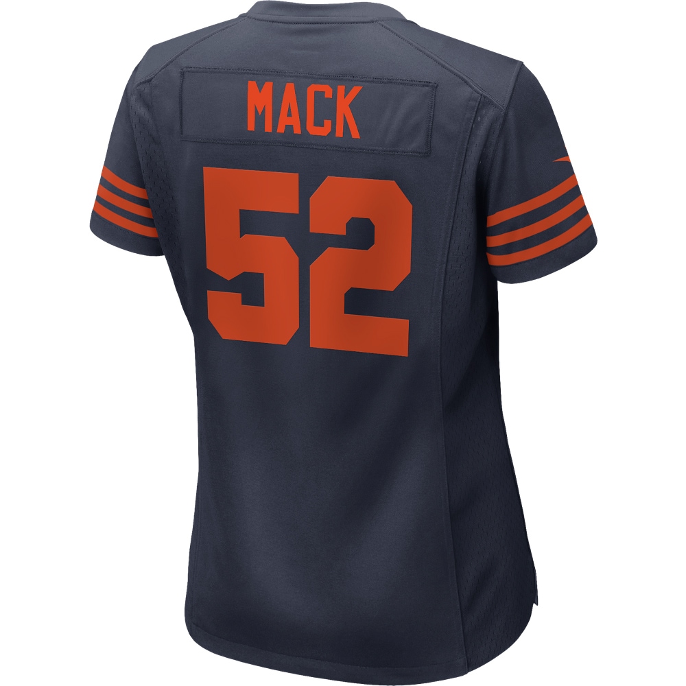 Khalil Mack Chicago Bears Women's Throwback Game Jersey - Navy