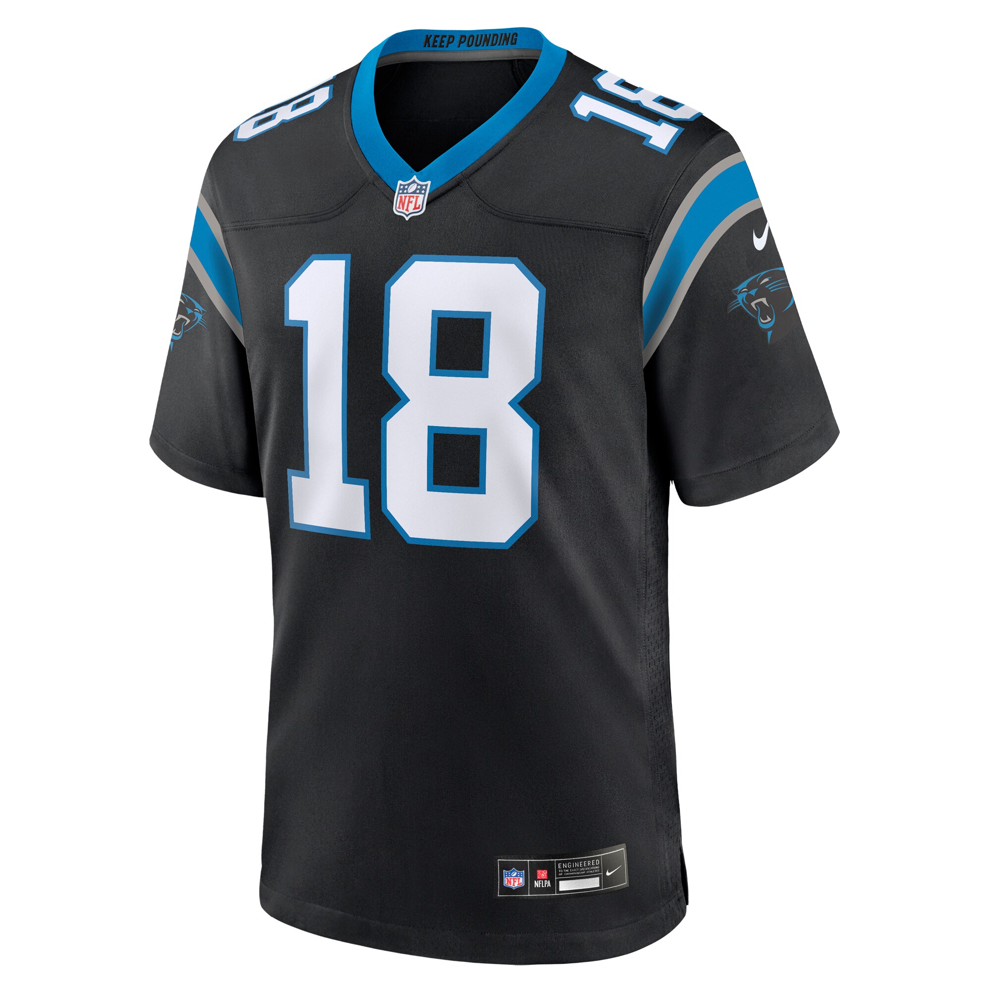 Damiere Byrd Carolina PanthersTeam Game Jersey - Black