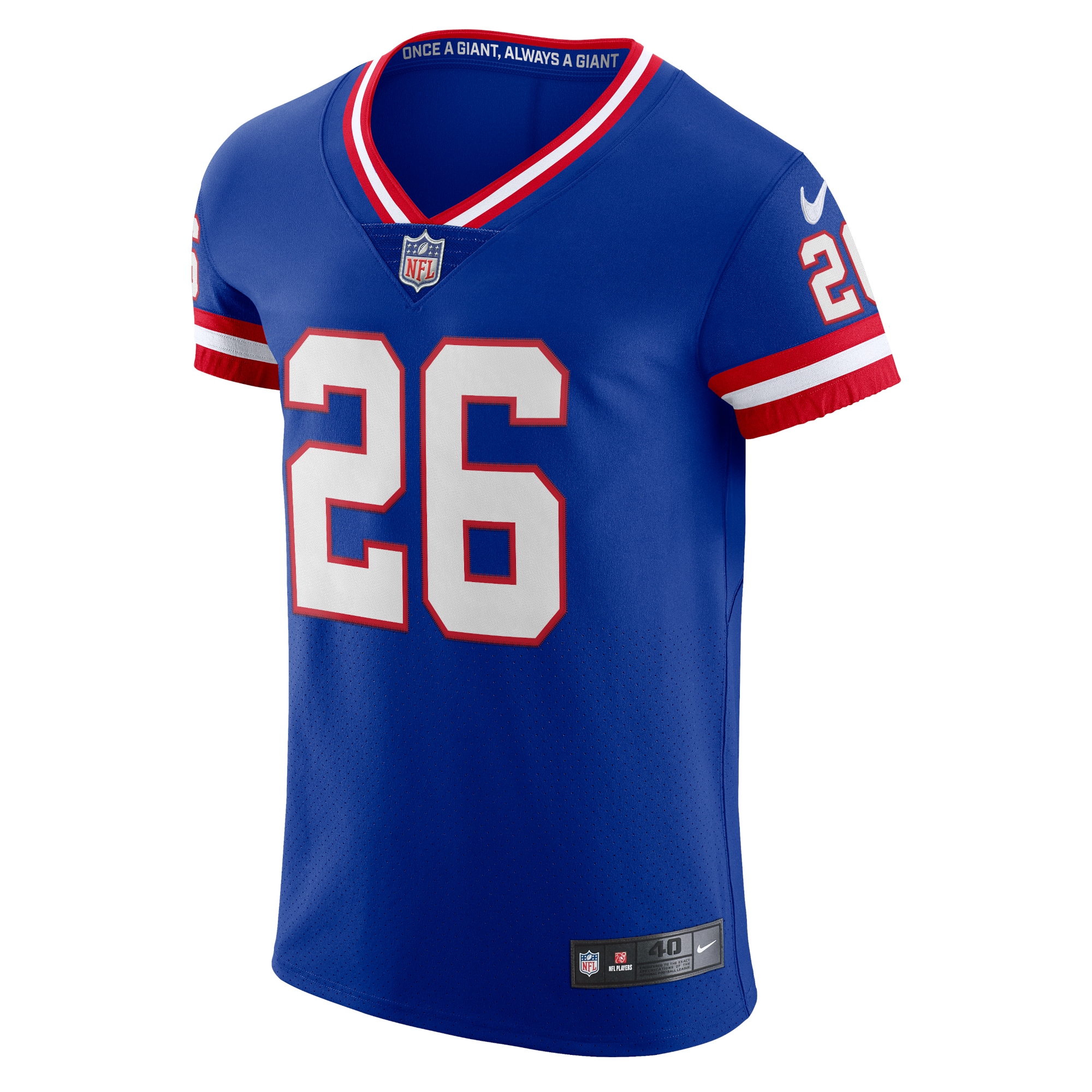 Saquon Barkley New York GiantsClassic Vapor Elite Player Jersey - Royal