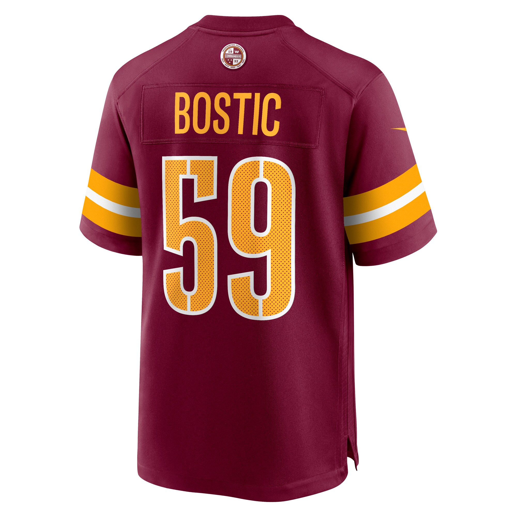 Jon Bostic Washington CommandersGame Player Jersey - Burgundy