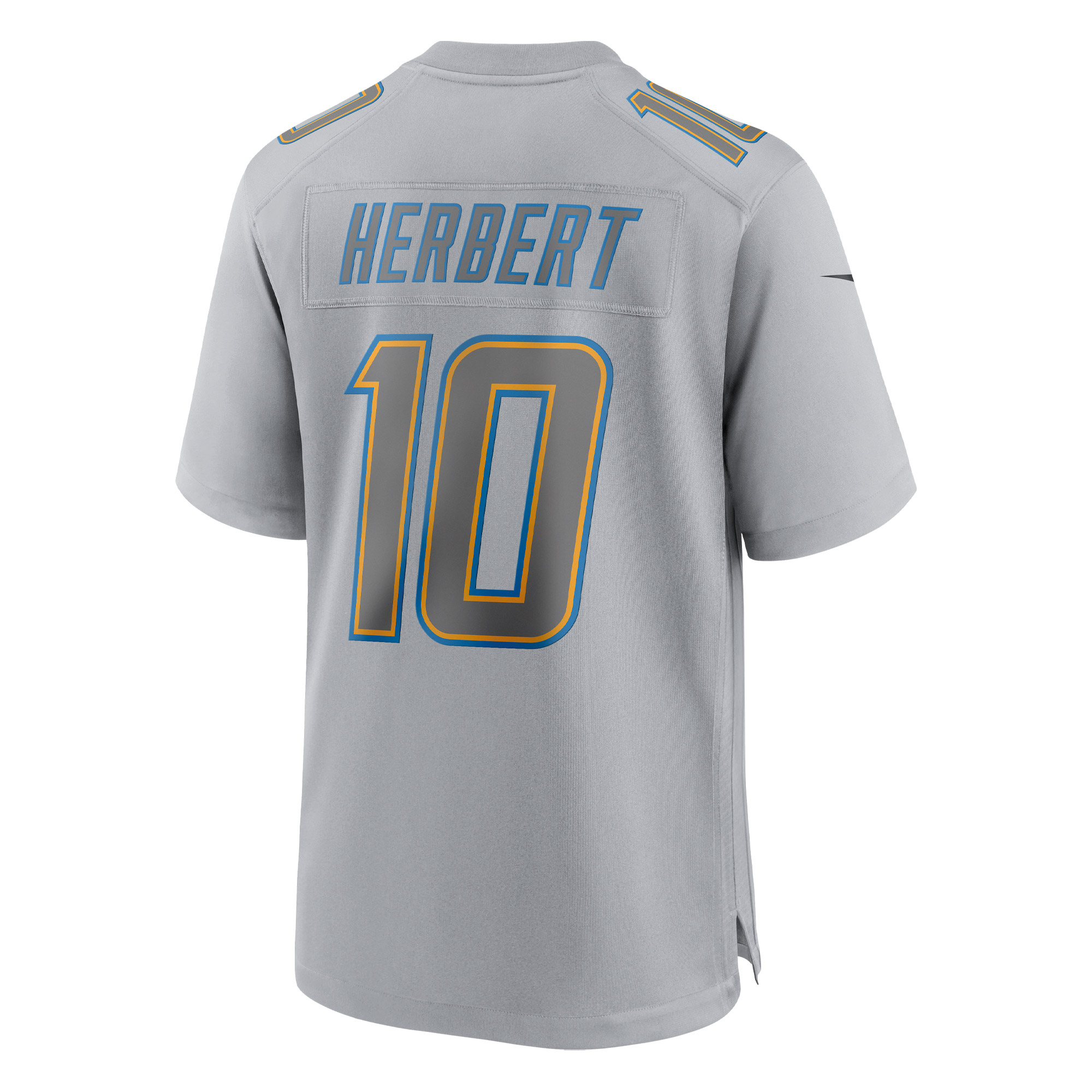 Justin Herbert Los Angeles ChargersAtmosphere Fashion Game Jersey - Gray