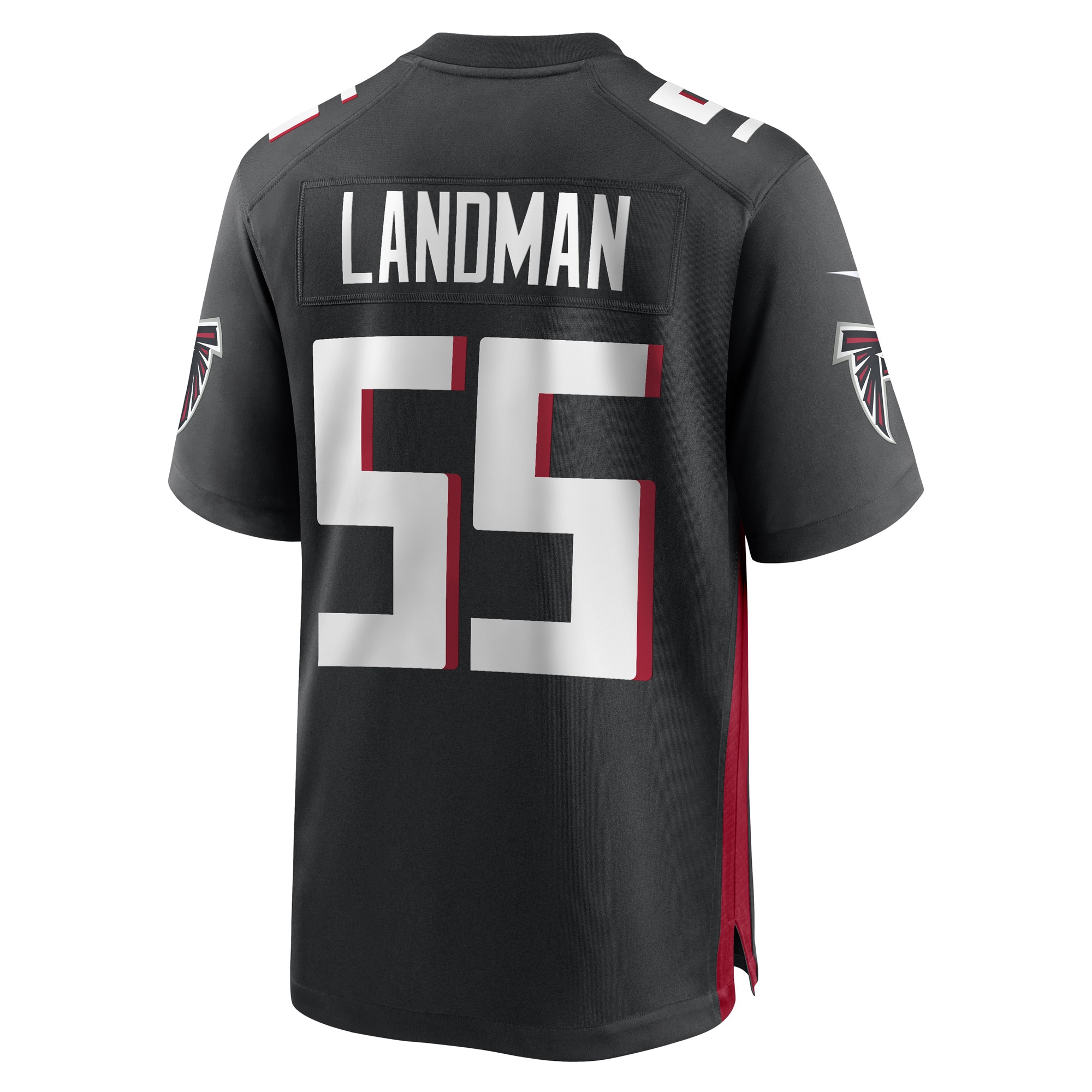Nate Landman Atlanta FalconsGame Player Jersey - Black