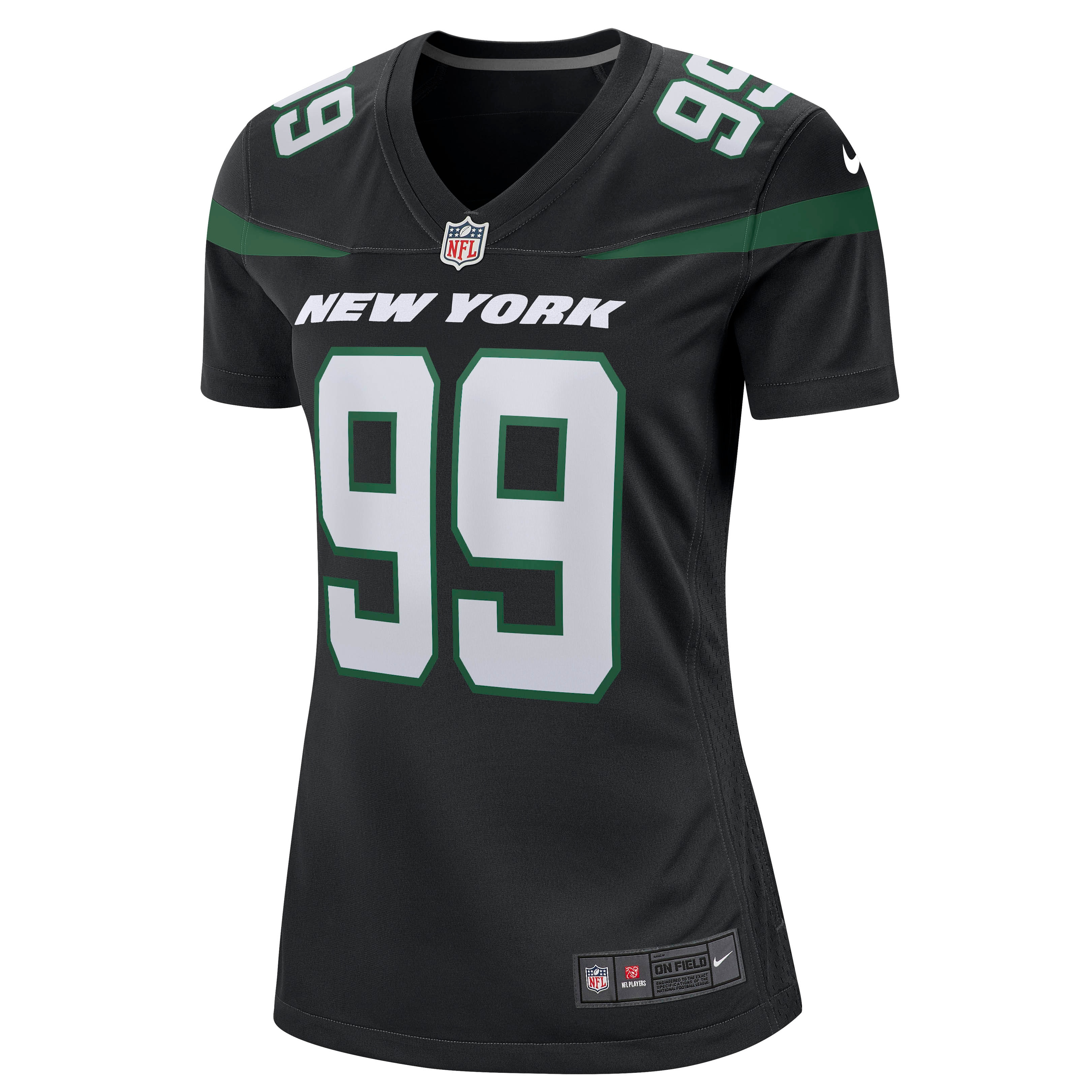 Mark GastineauNew York Jets  Women's Game Jersey - Stealth Black