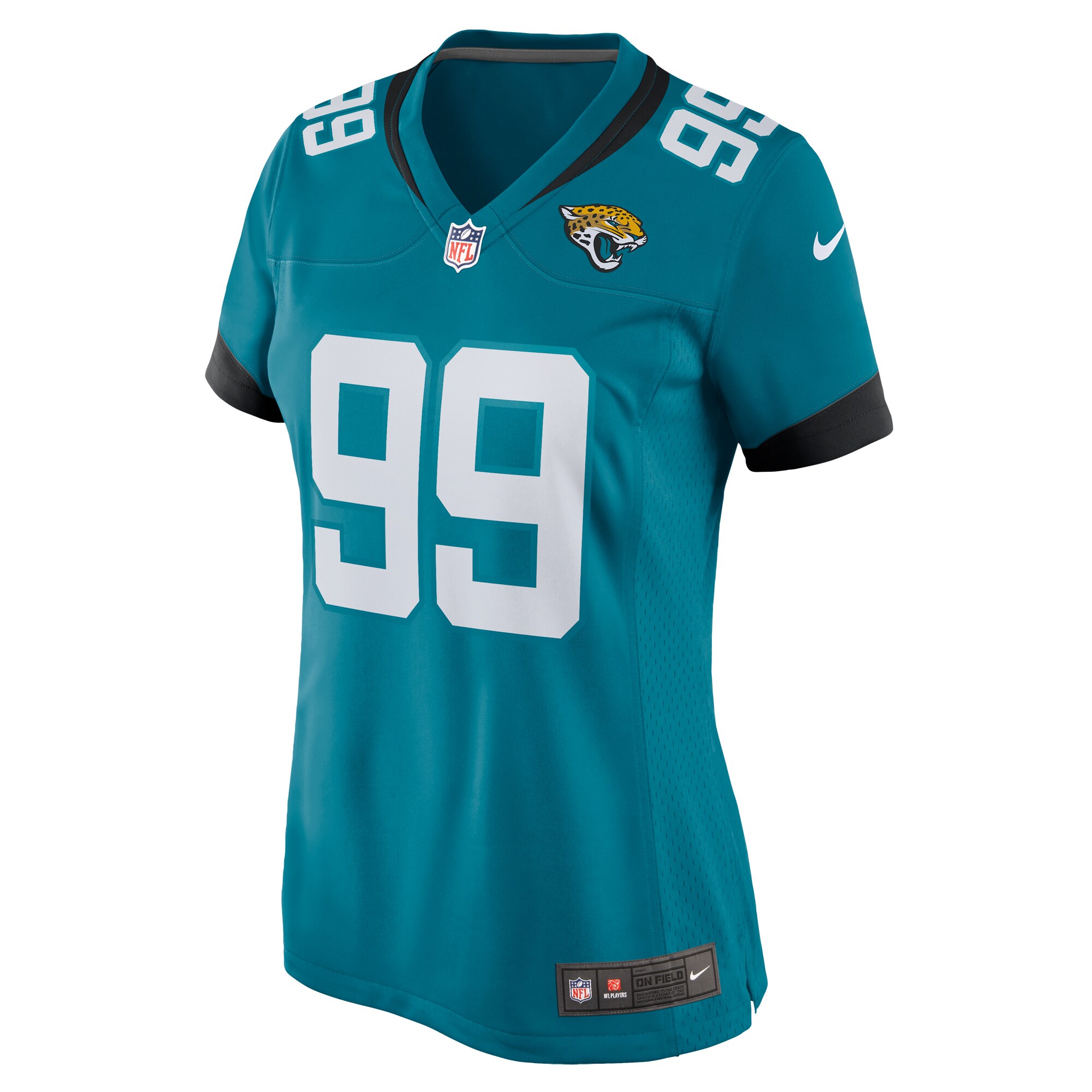 Jeremiah Ledbetter Jacksonville Jaguars Women's Home Game Player Jersey - Teal