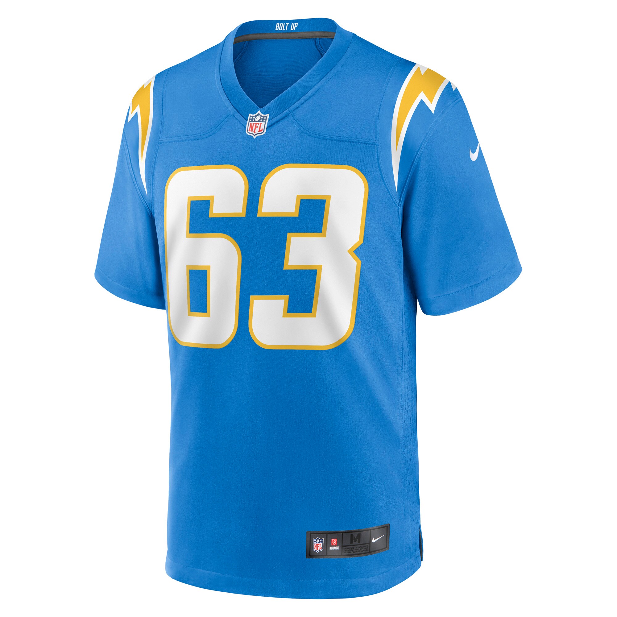 Corey Linsley Los Angeles ChargersGame Player Jersey - Powder Blue