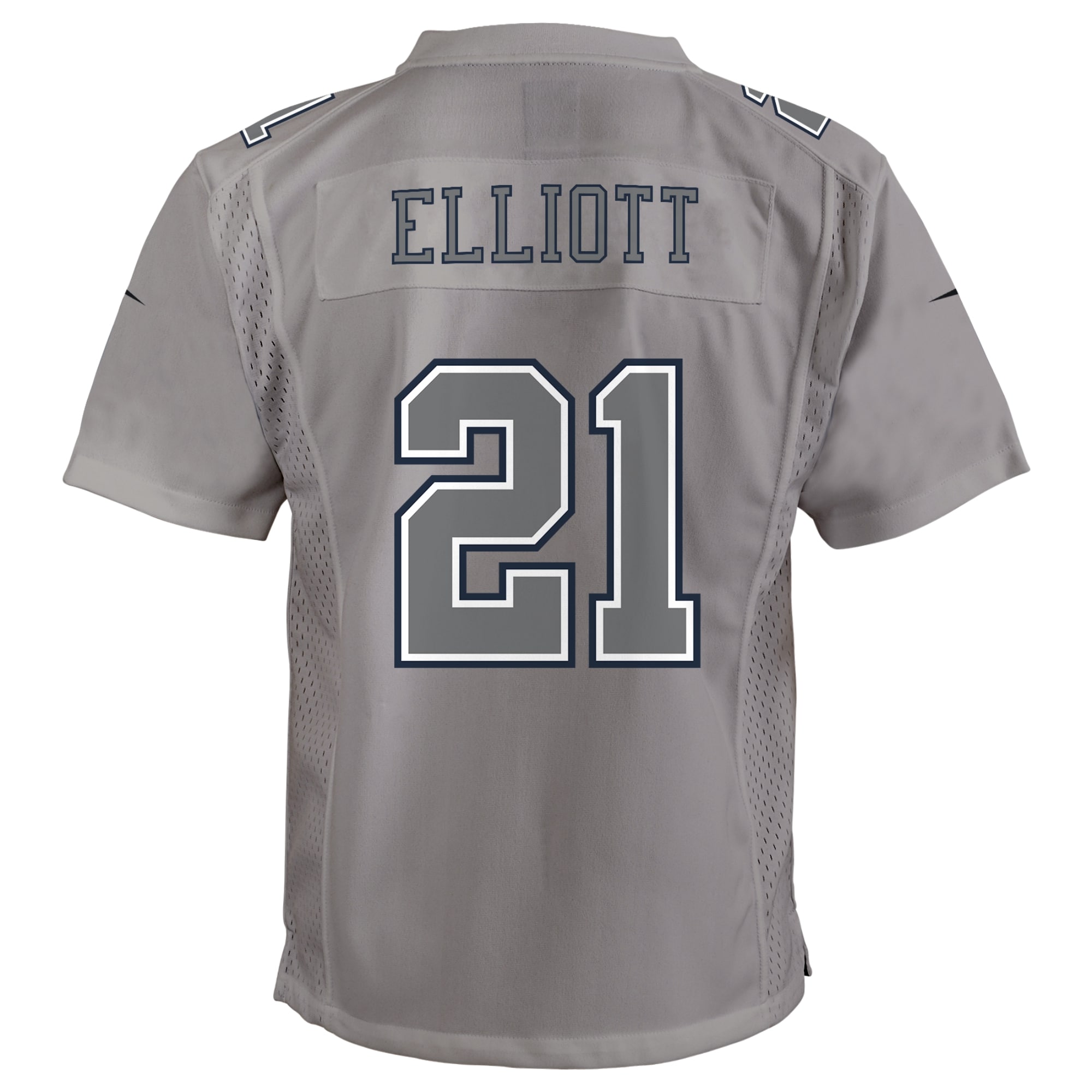 Ezekiel Elliott Dallas CowboysYouth Atmosphere Game Jersey - Gray