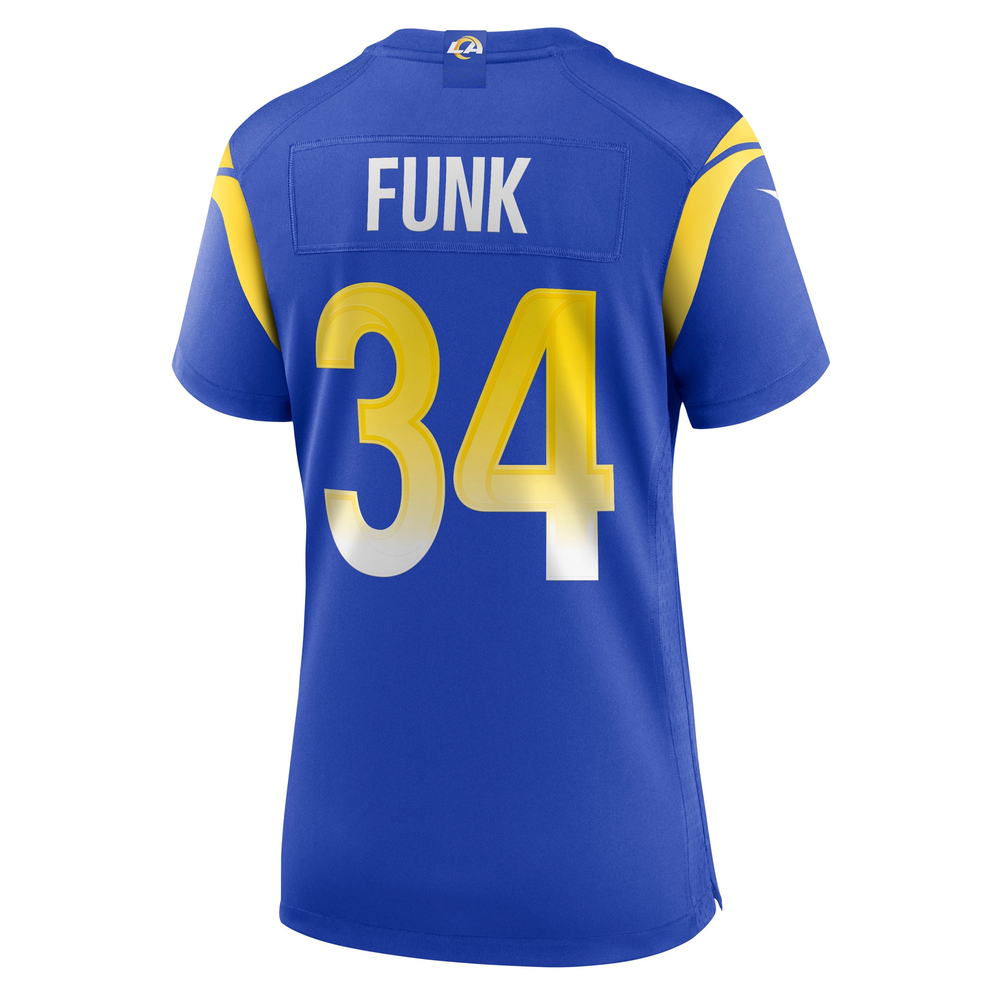 Jake Funk Los Angeles Rams Women's Game Player Jersey - Royal