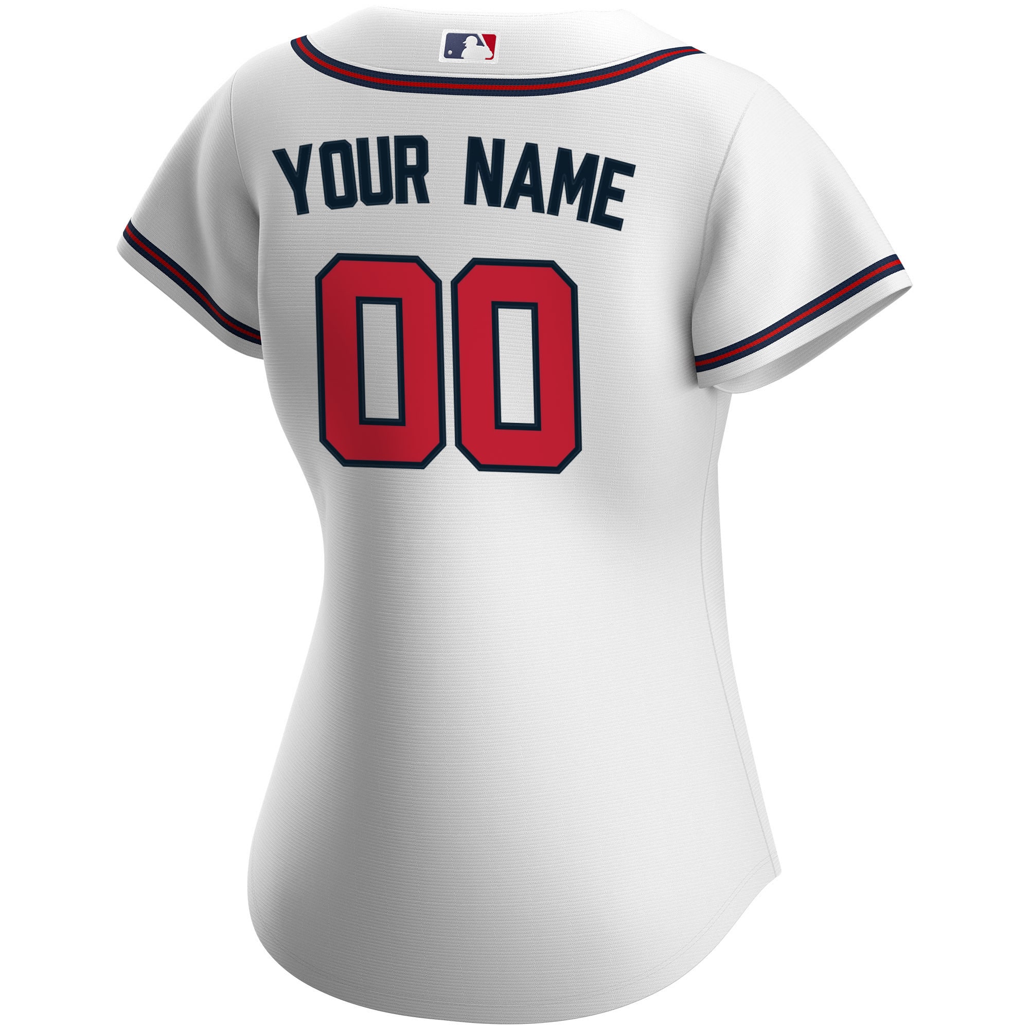 Atlanta Braves Women's Home Replica Custom Jersey - White