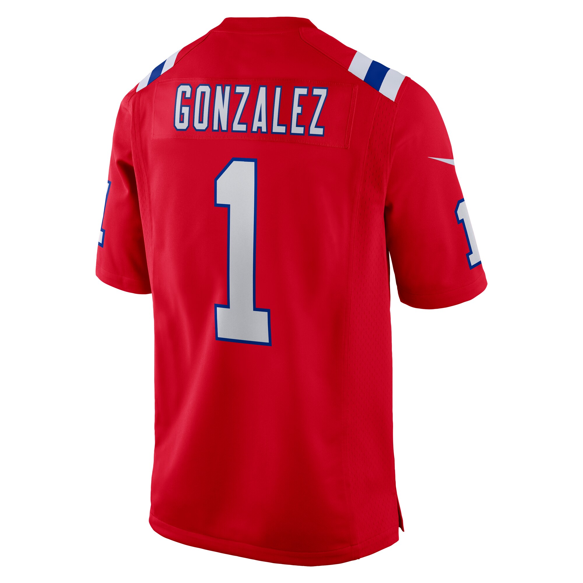 Christian Gonzalez New England Patriots2023 NFL Draft First Round Pick Alternate Game Jersey - Red