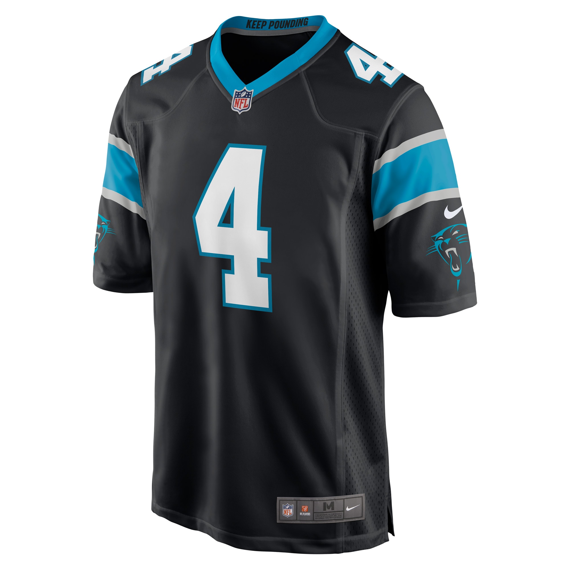 Eddy Pineiro Carolina PanthersGame Player Jersey - Black