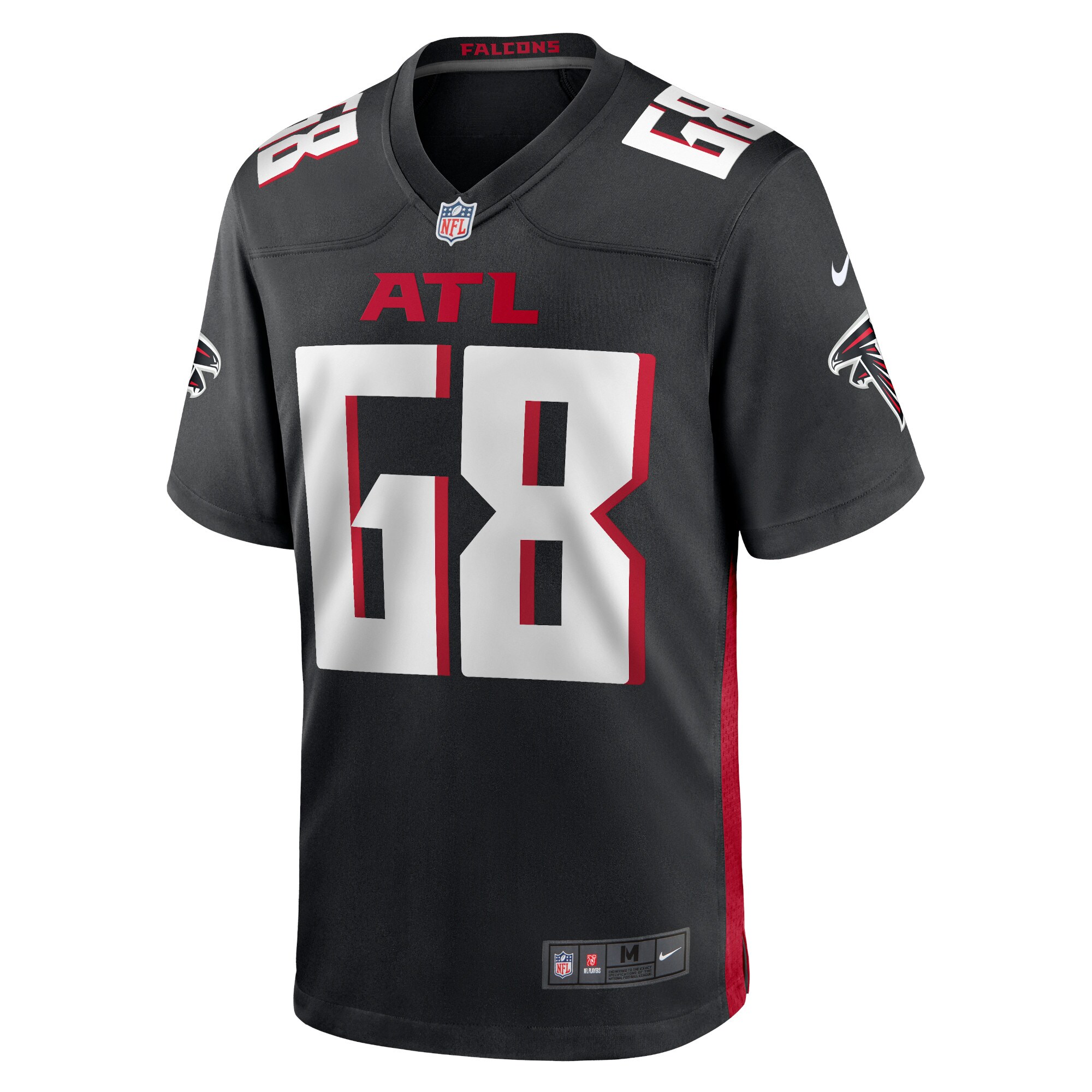 Elijah Wilkinson Atlanta FalconsGame Jersey - Black