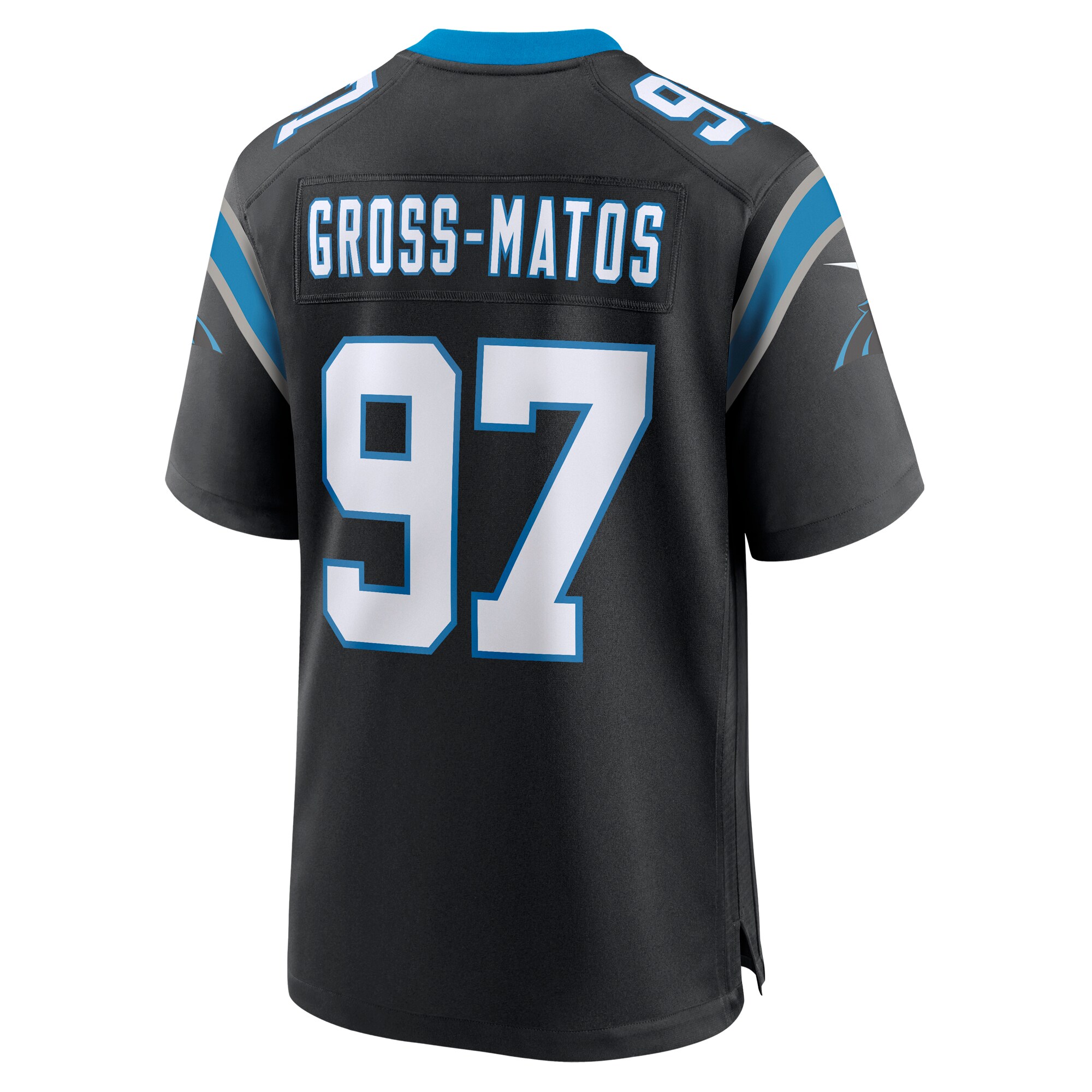 Yetur Gross-Matos Carolina PanthersTeam Game Jersey - Black