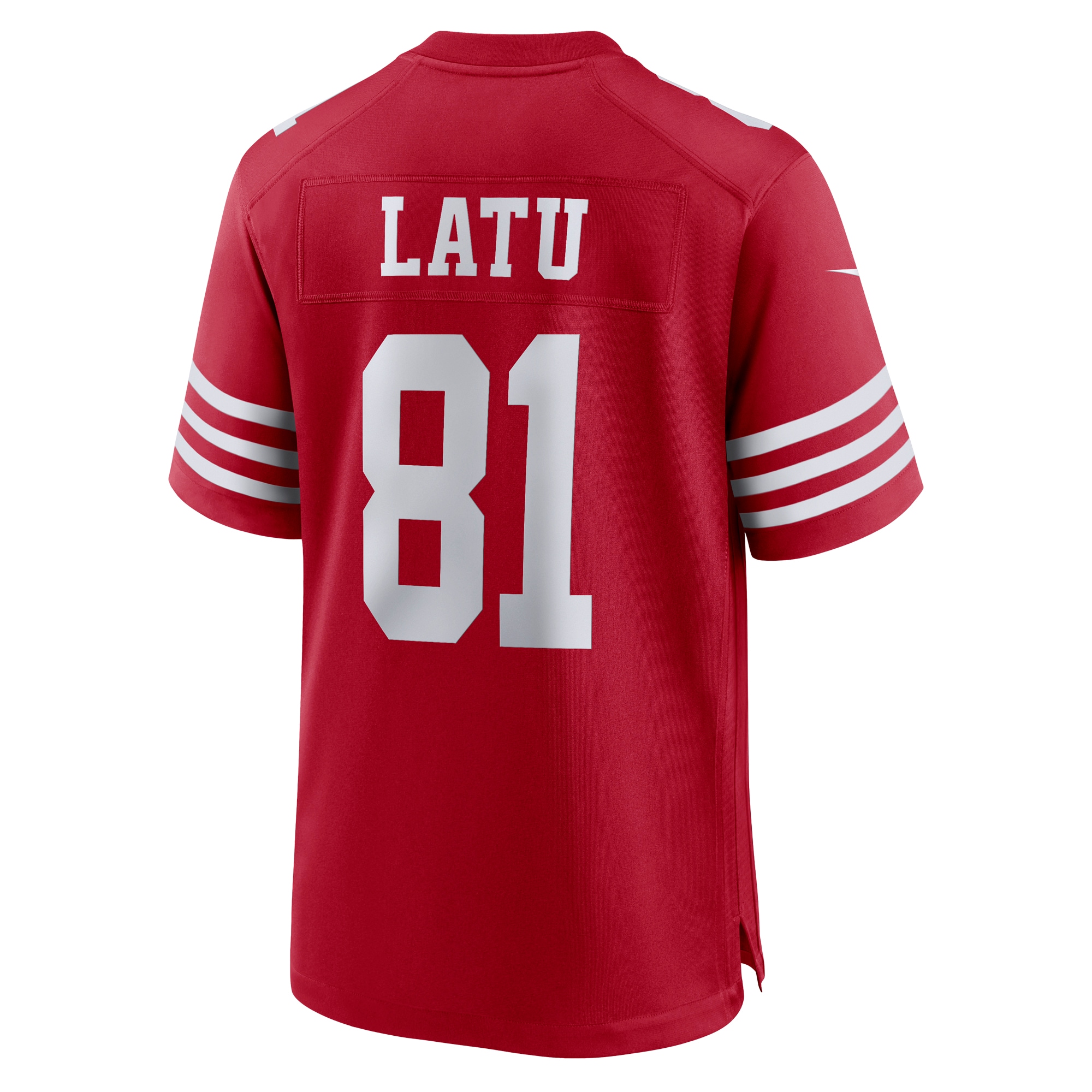 Cameron Latu San Francisco 49ersTeam Game Jersey - Scarlet