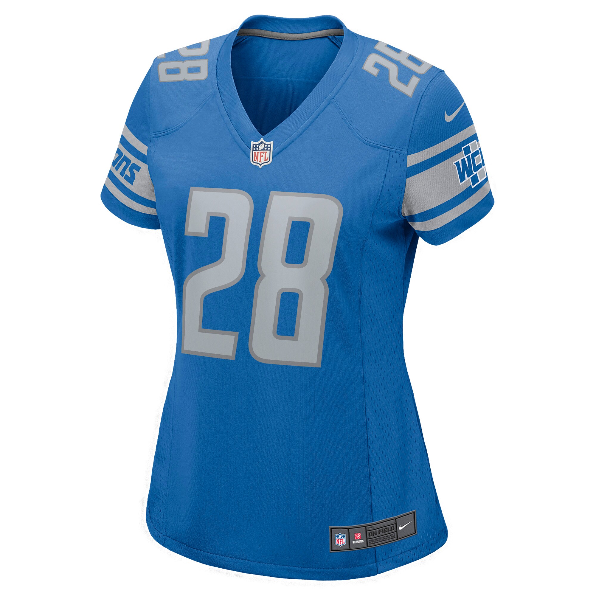 Jermar Jefferson Detroit Lions Women's Game Jersey - Blue