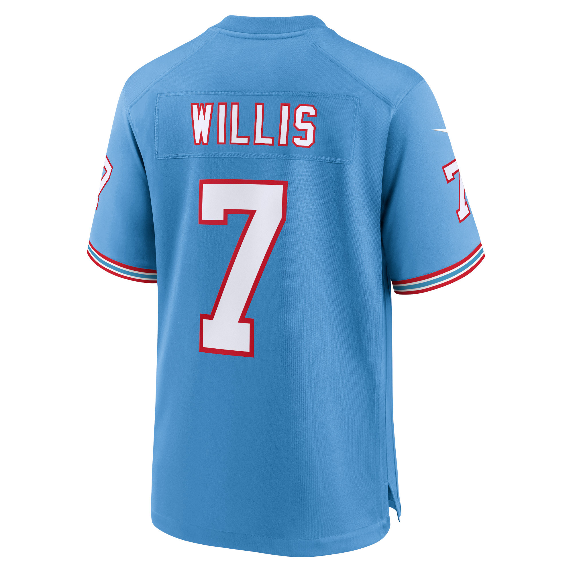 Malik Willis Tennessee TitansOilers Throwback Alternate Game Player Jersey - Light Blue