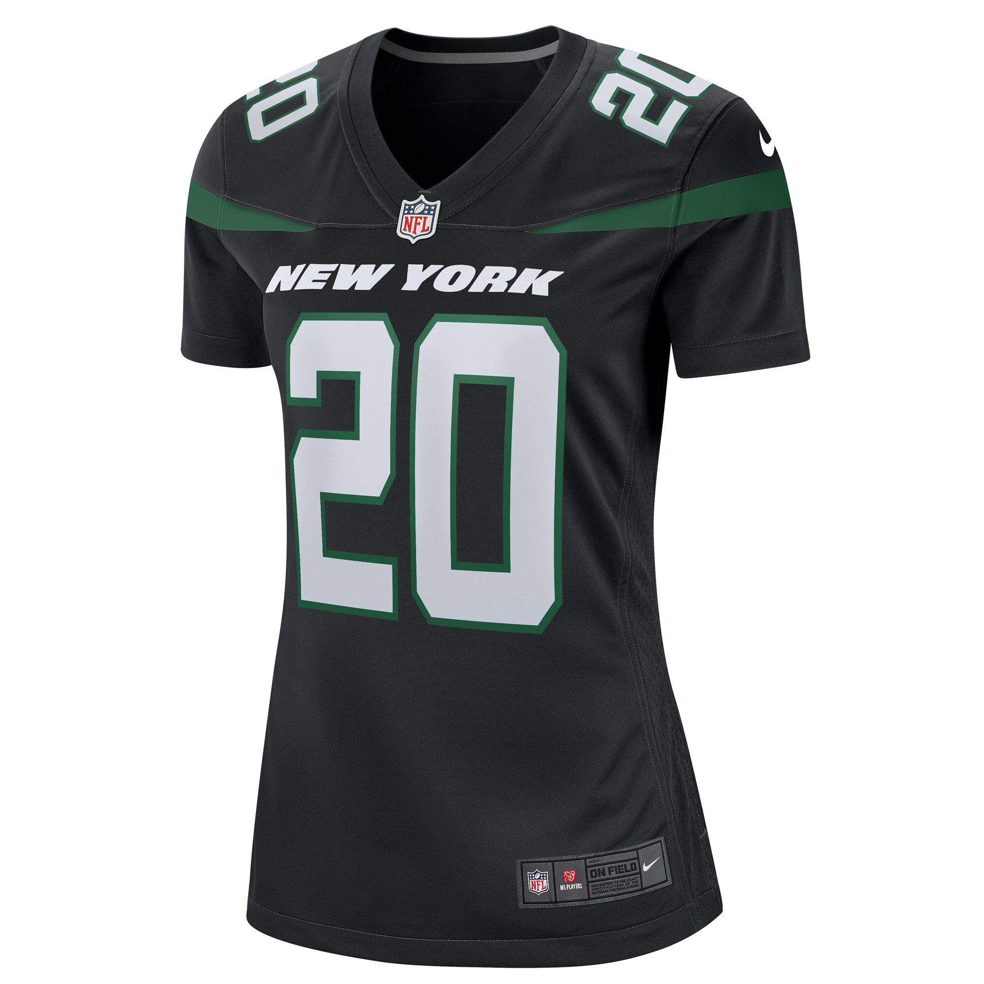Breece Hall New York Jets Women's Alternate Game Player Jersey - Stealth Black