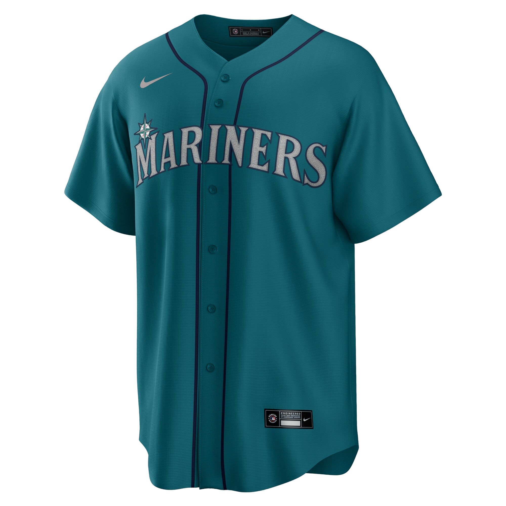 Seattle MarinersAlternate Replica Team Jersey - Aqua