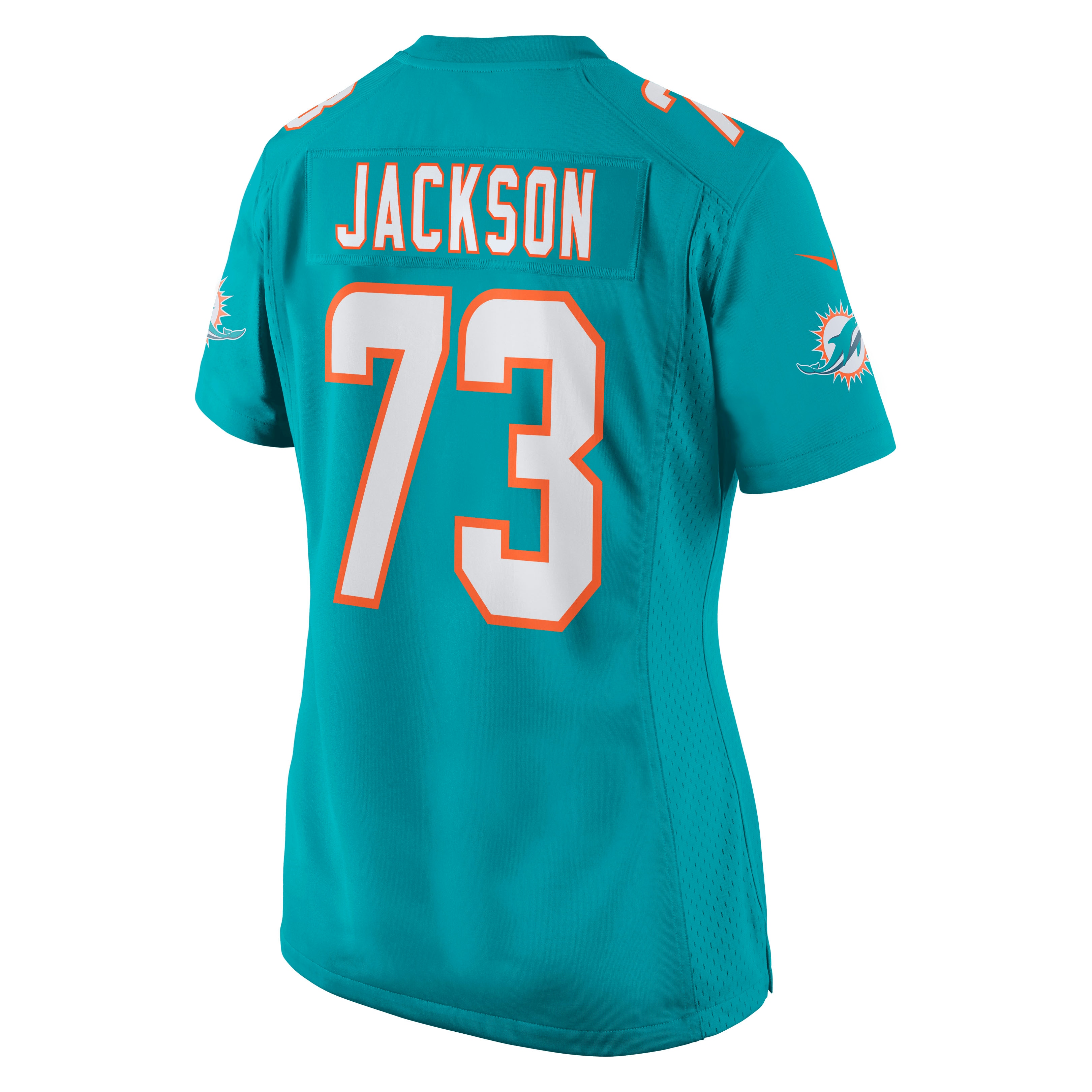 Austin Jackson Miami Dolphins Women's Game Jersey - Aqua