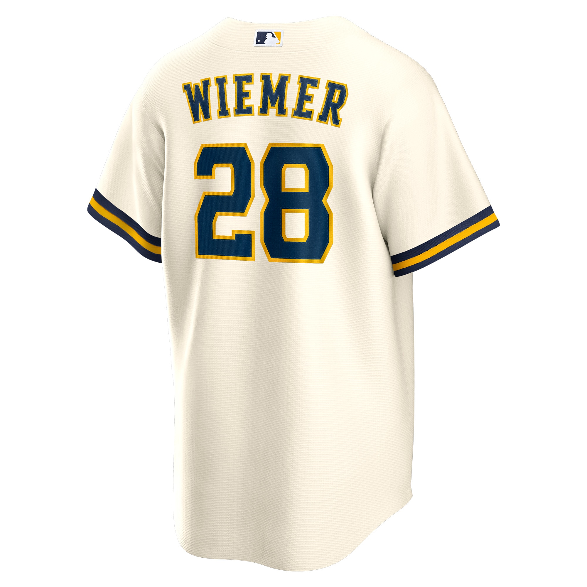Joey Wiemer Milwaukee BrewersHome Replica Player Jersey - Cream