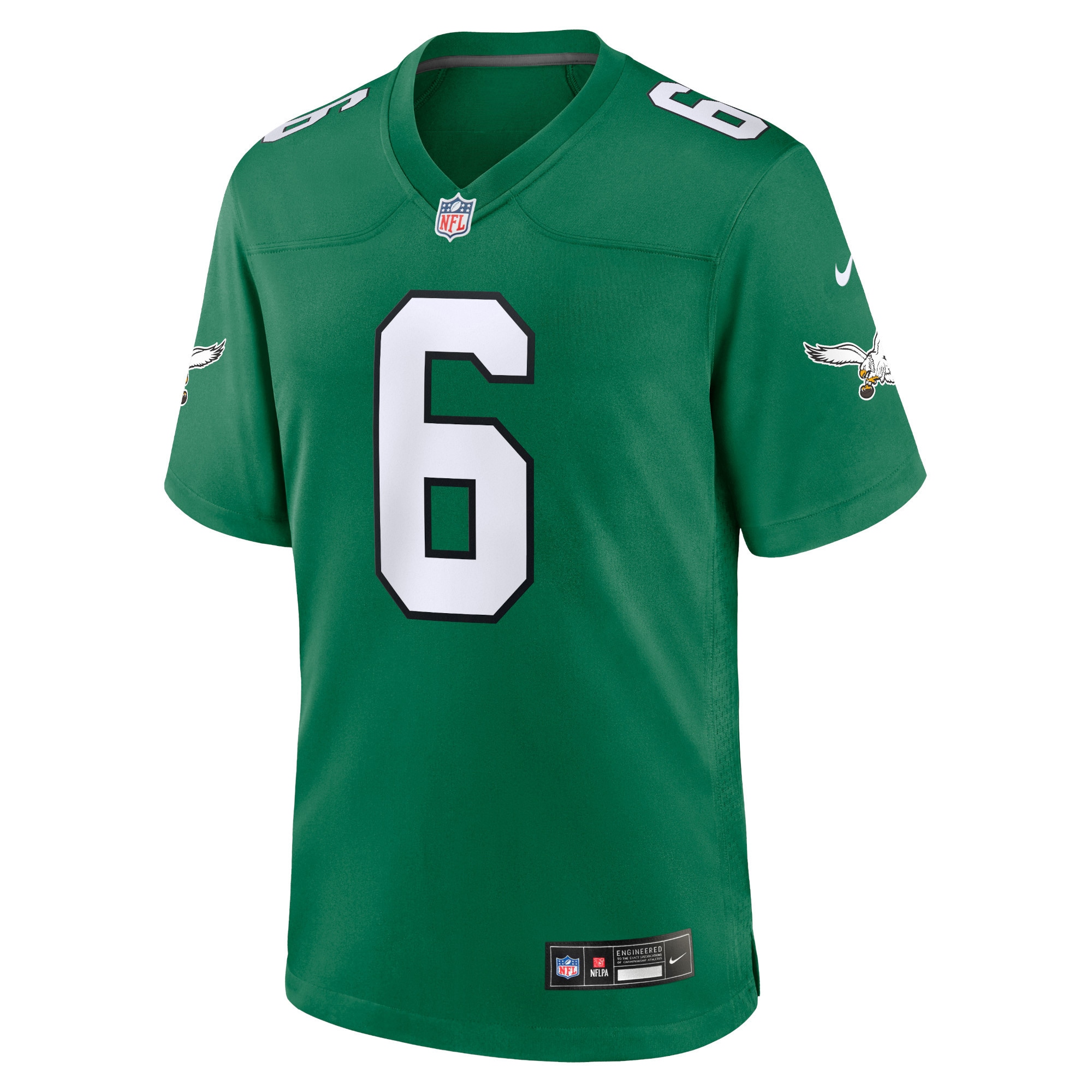 DeVonta Smith Philadelphia EaglesYouth Alternate Player Game Jersey - Kelly Green
