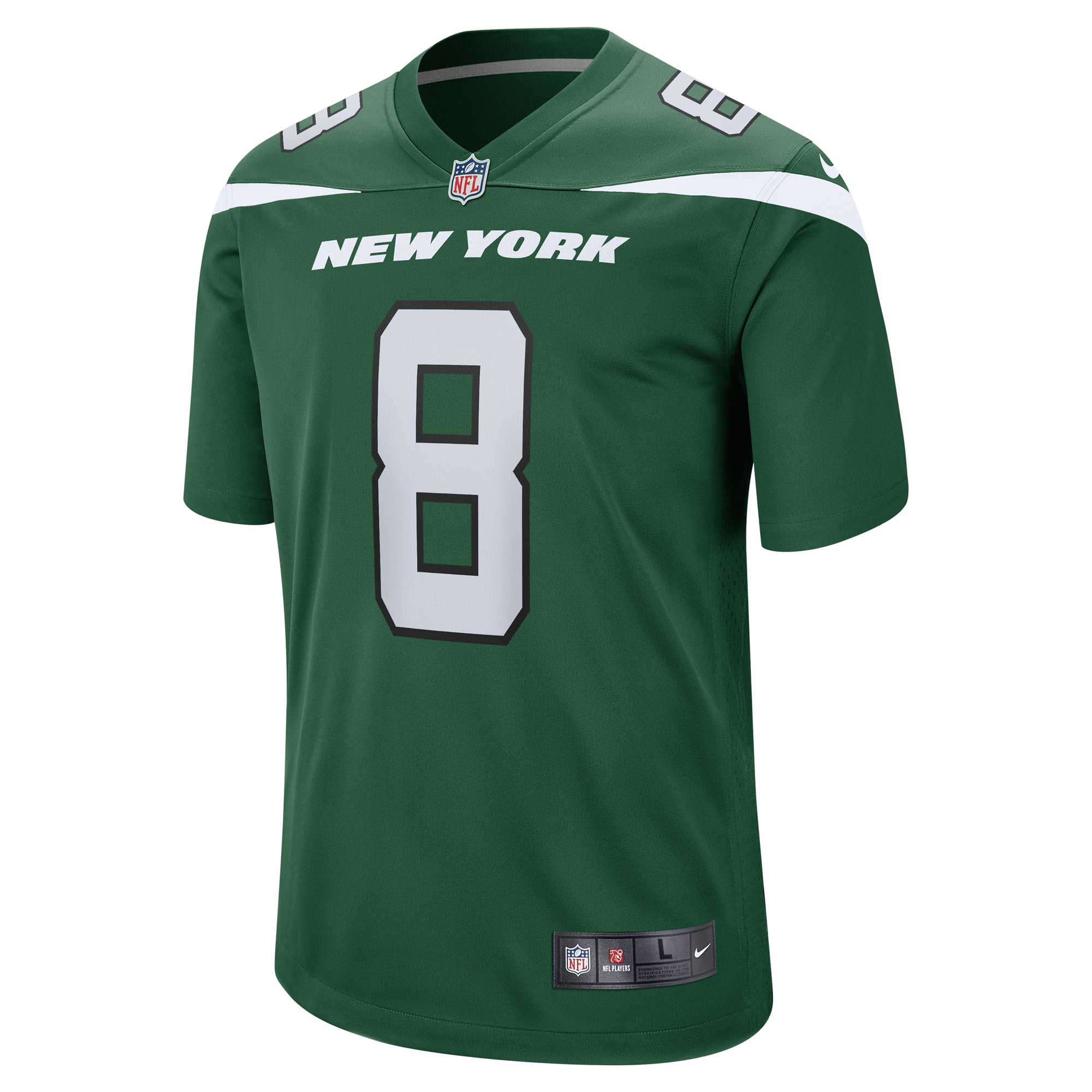 Aaron Rodgers New York JetsGame Jersey - Gotham Green