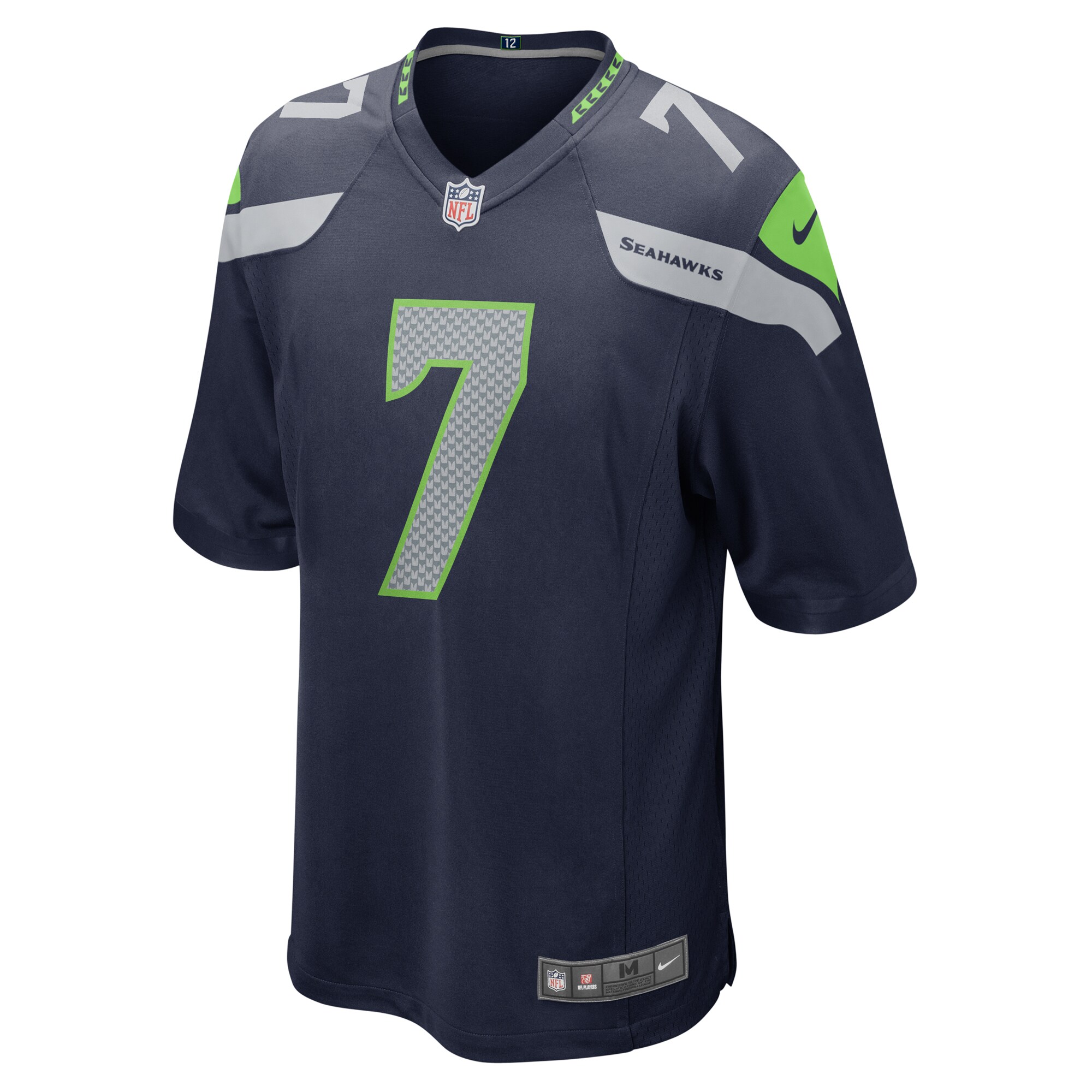 Geno Smith Seattle SeahawksGame Jersey - College Navy