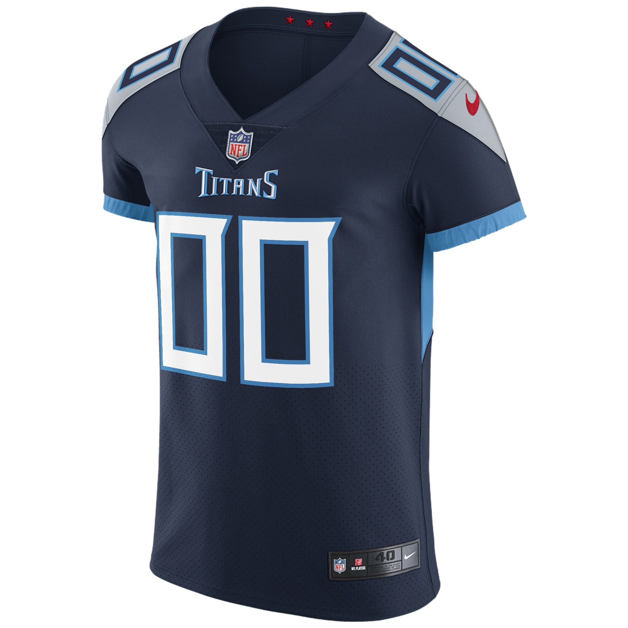 Tennessee TitansVapor Untouchable Custom Elite Jersey - Navy