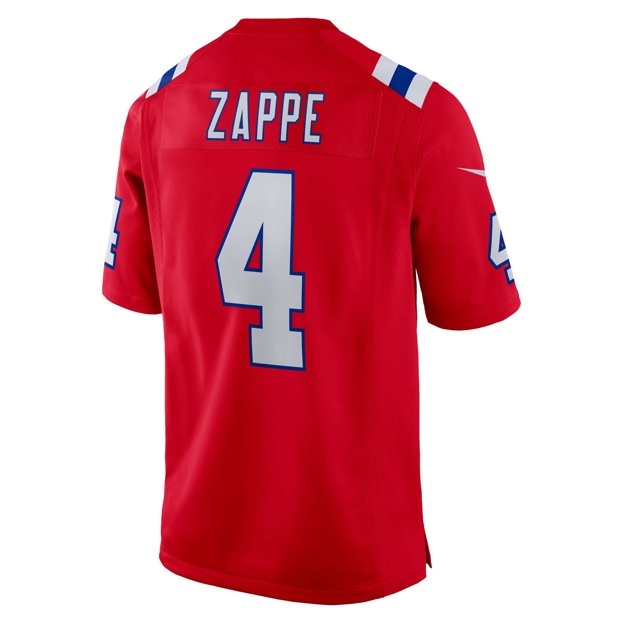 Bailey Zappe New England PatriotsAlternate Game Player Jersey - Red