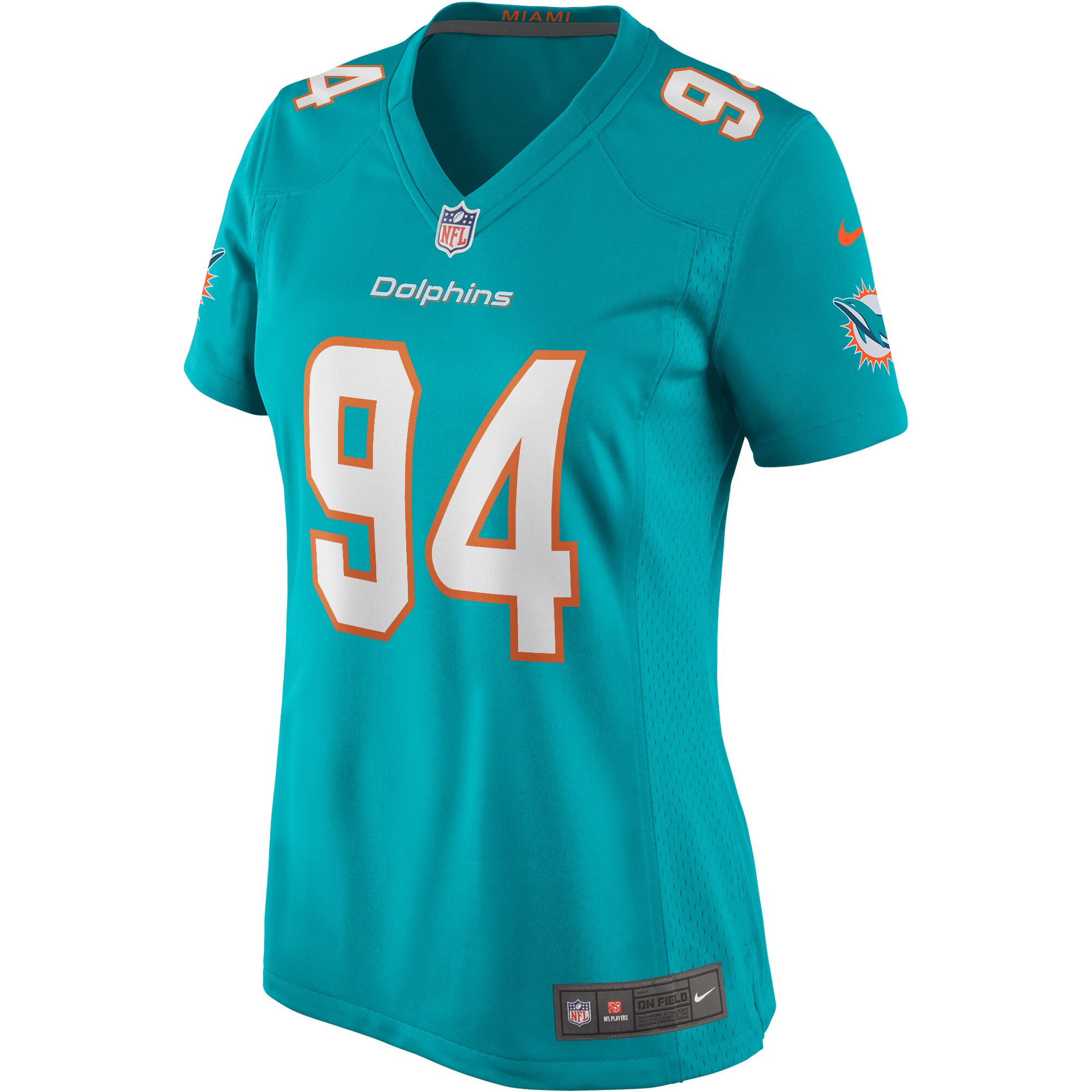 Christian Wilkins Miami Dolphins Women's Game Jersey - Aqua