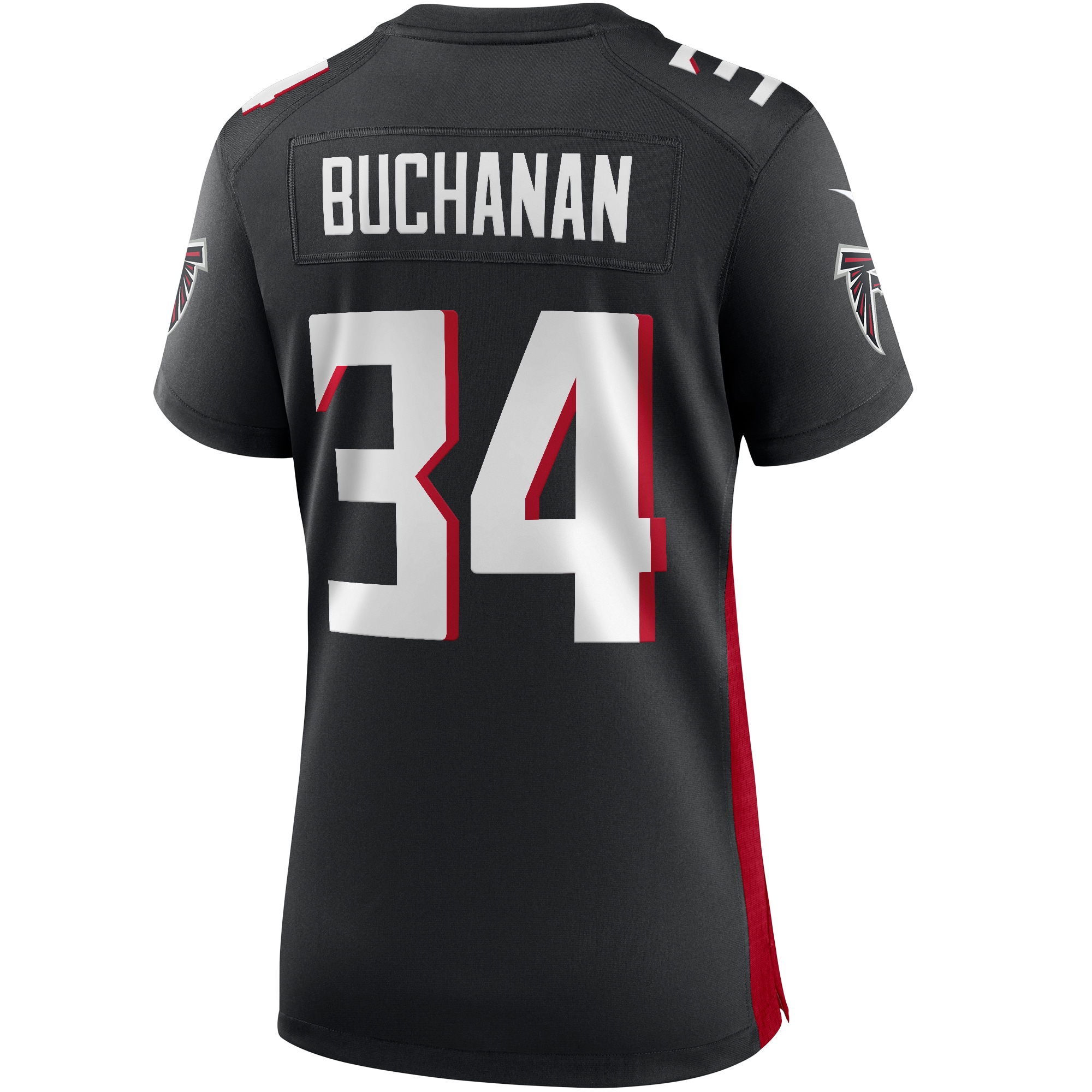 Ray Buchanan Atlanta Falcons Women's Game Retired Player Jersey - Black