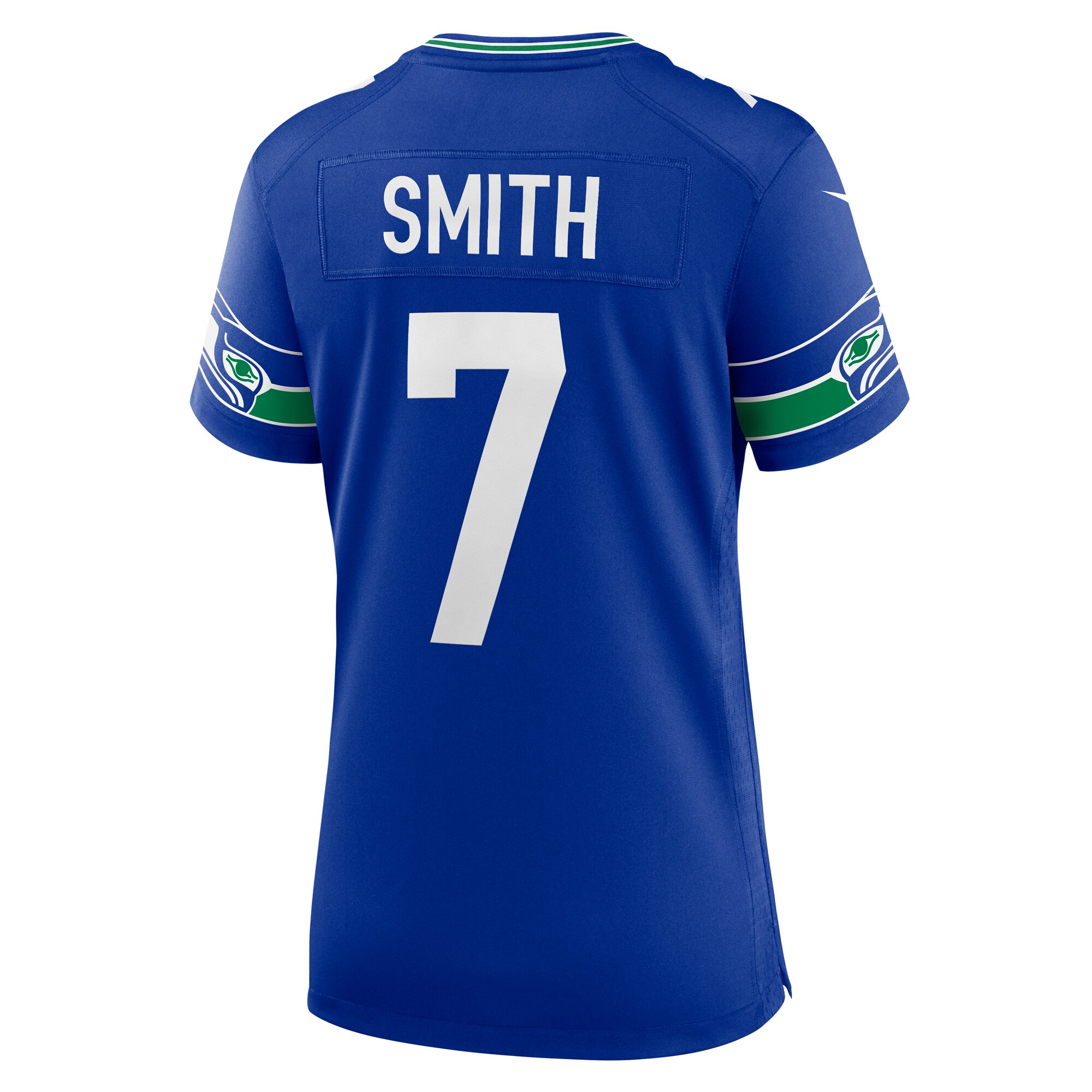 Geno Smith Seattle Seahawks Women's Throwback Player Game Jersey - Royal