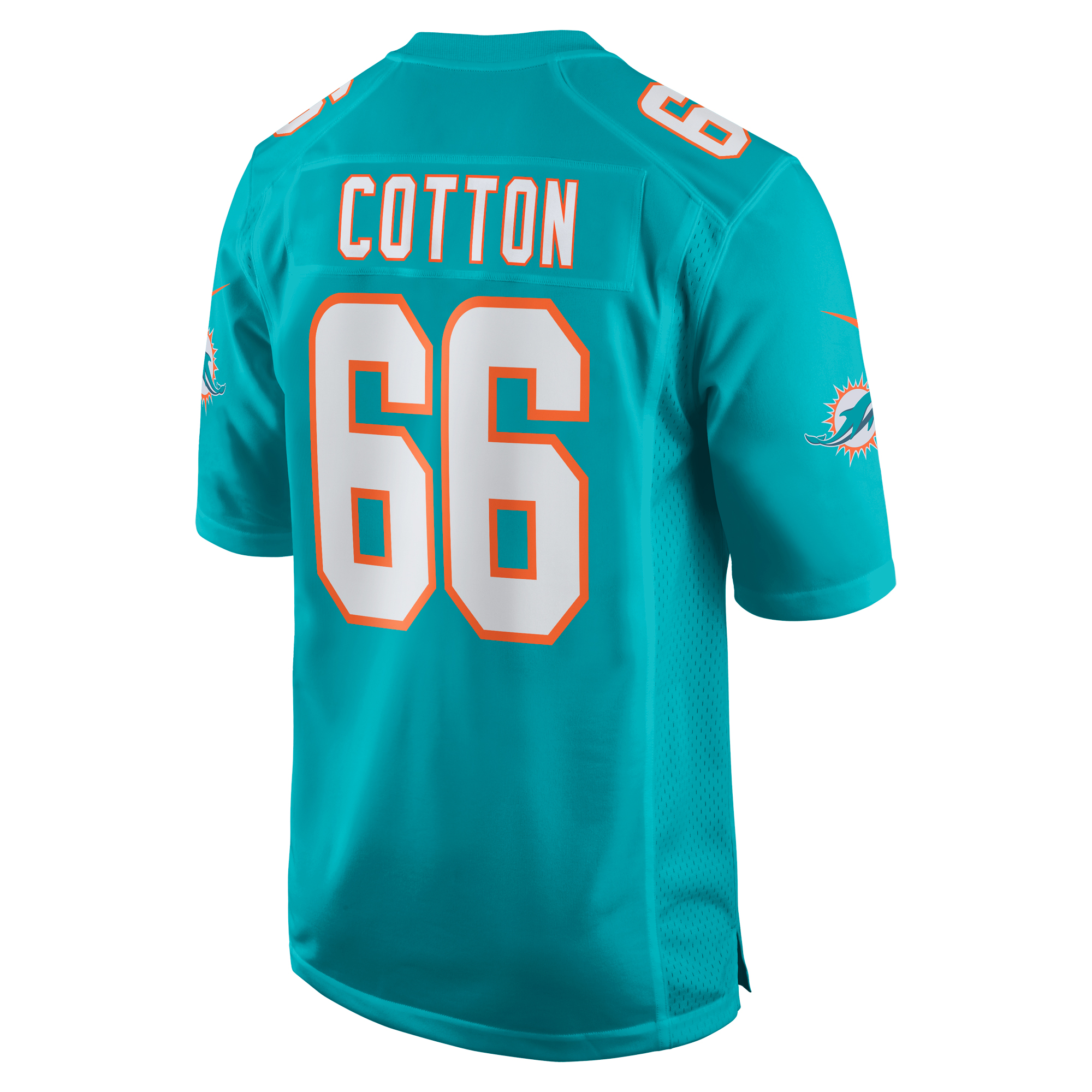 Lester Cotton Sr. Miami DolphinsHome Game Player Jersey - Aqua