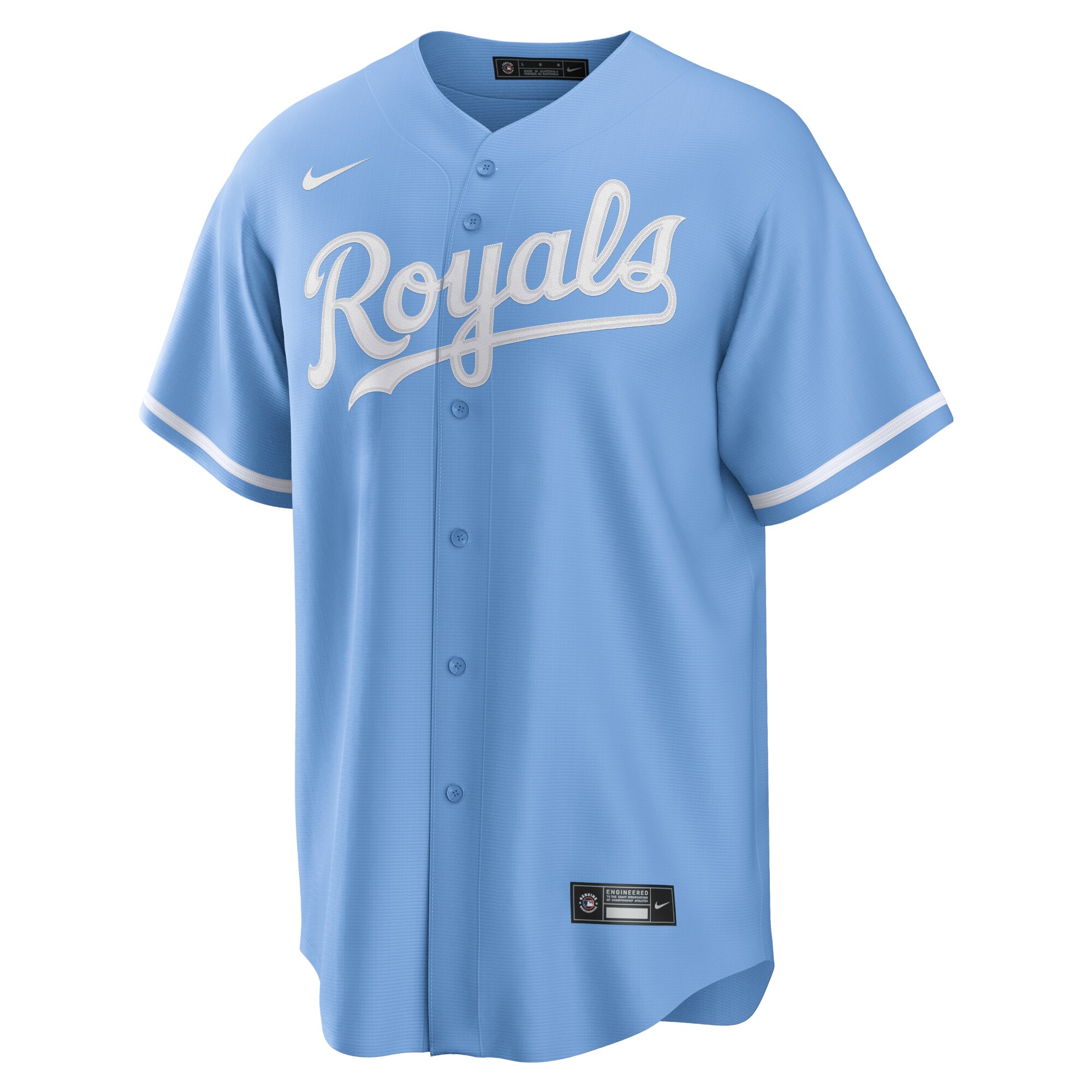 Kansas City RoyalsAlternate Replica Team Logo Jersey - Light Blue