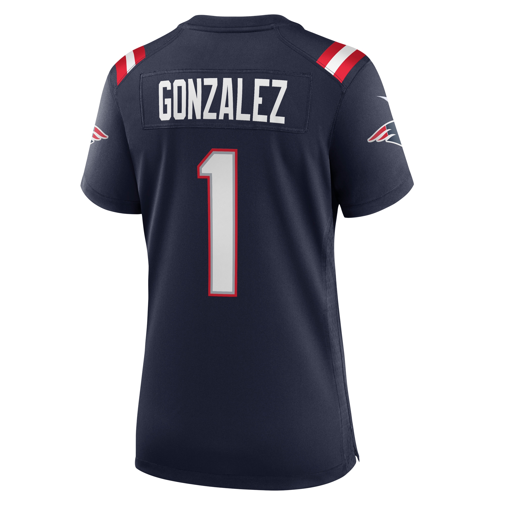 Christian Gonzalez New England Patriots Women's 2023 NFL Draft First Round Pick Game Jersey - Navy