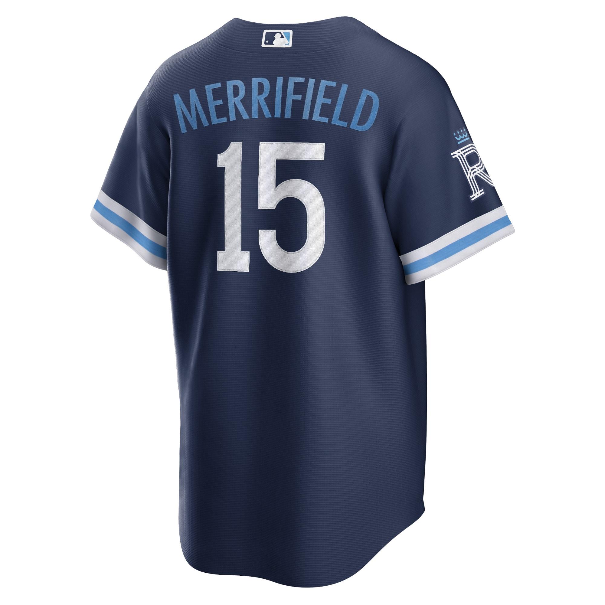 Whit Merrifield Kansas City Royals2022 City Connect Replica Player Jersey - Navy