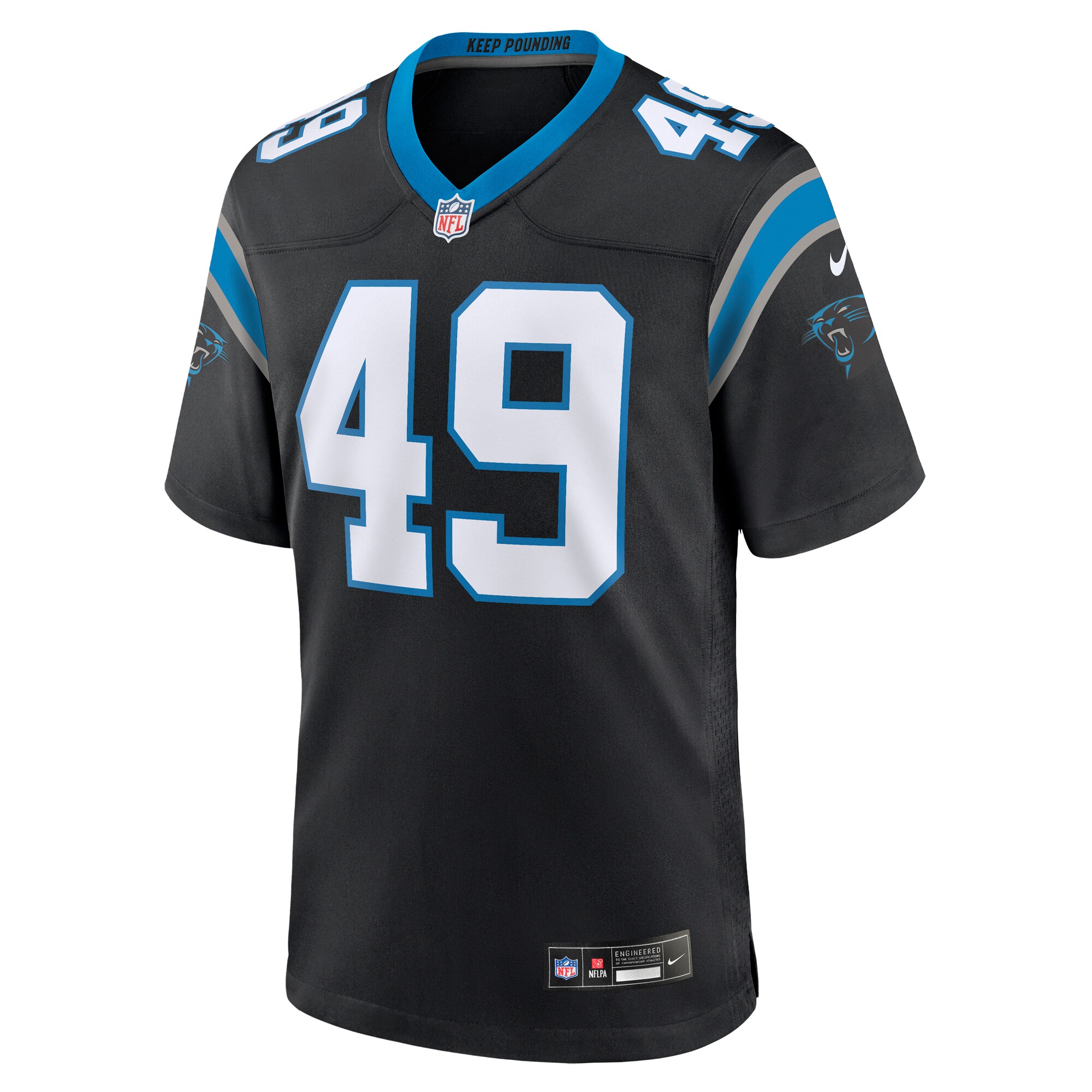 Frankie Luvu Carolina PanthersTeam Game Jersey - Black
